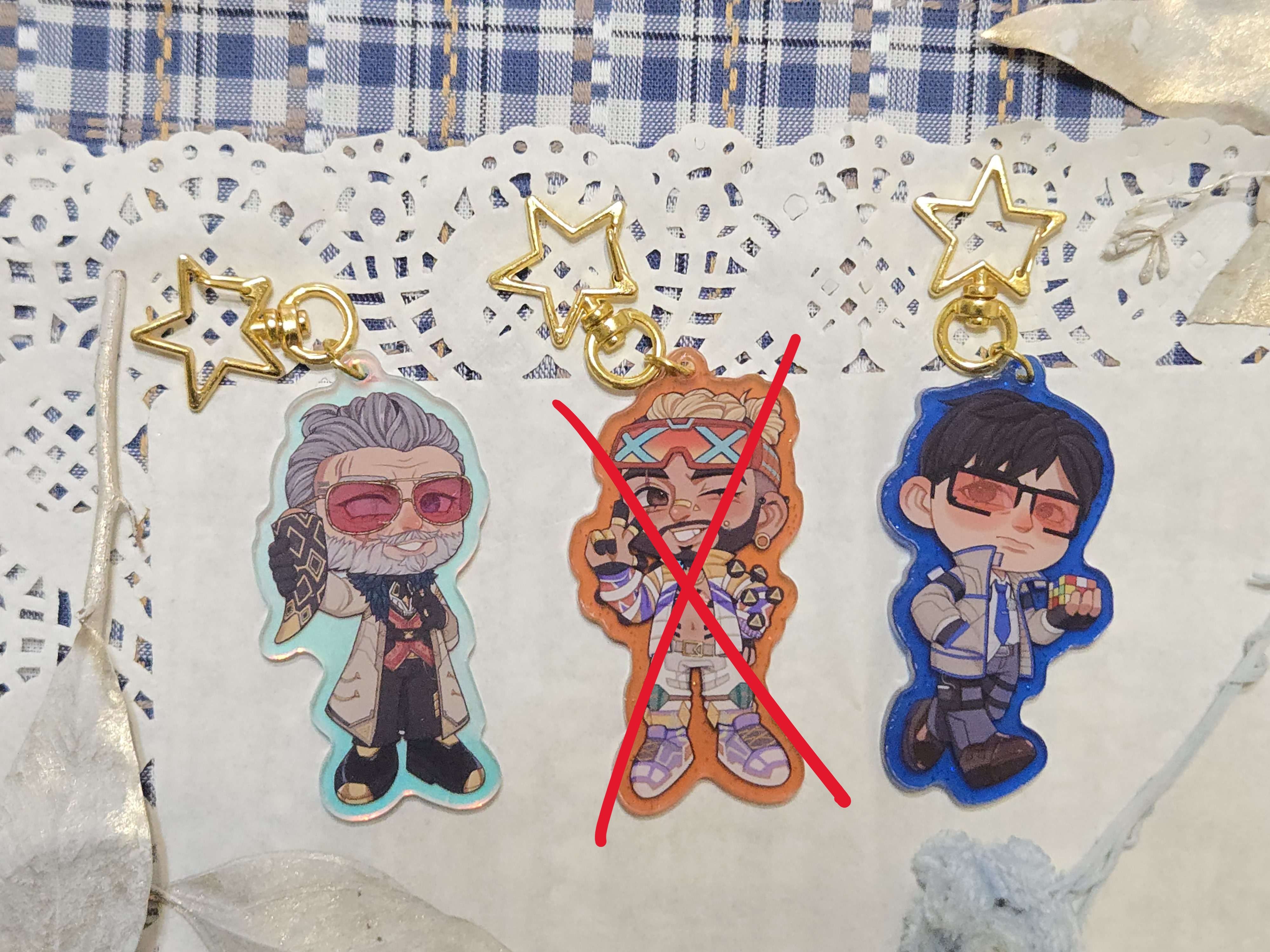 Apex小隊 閃粉＆鐳射板吊飾