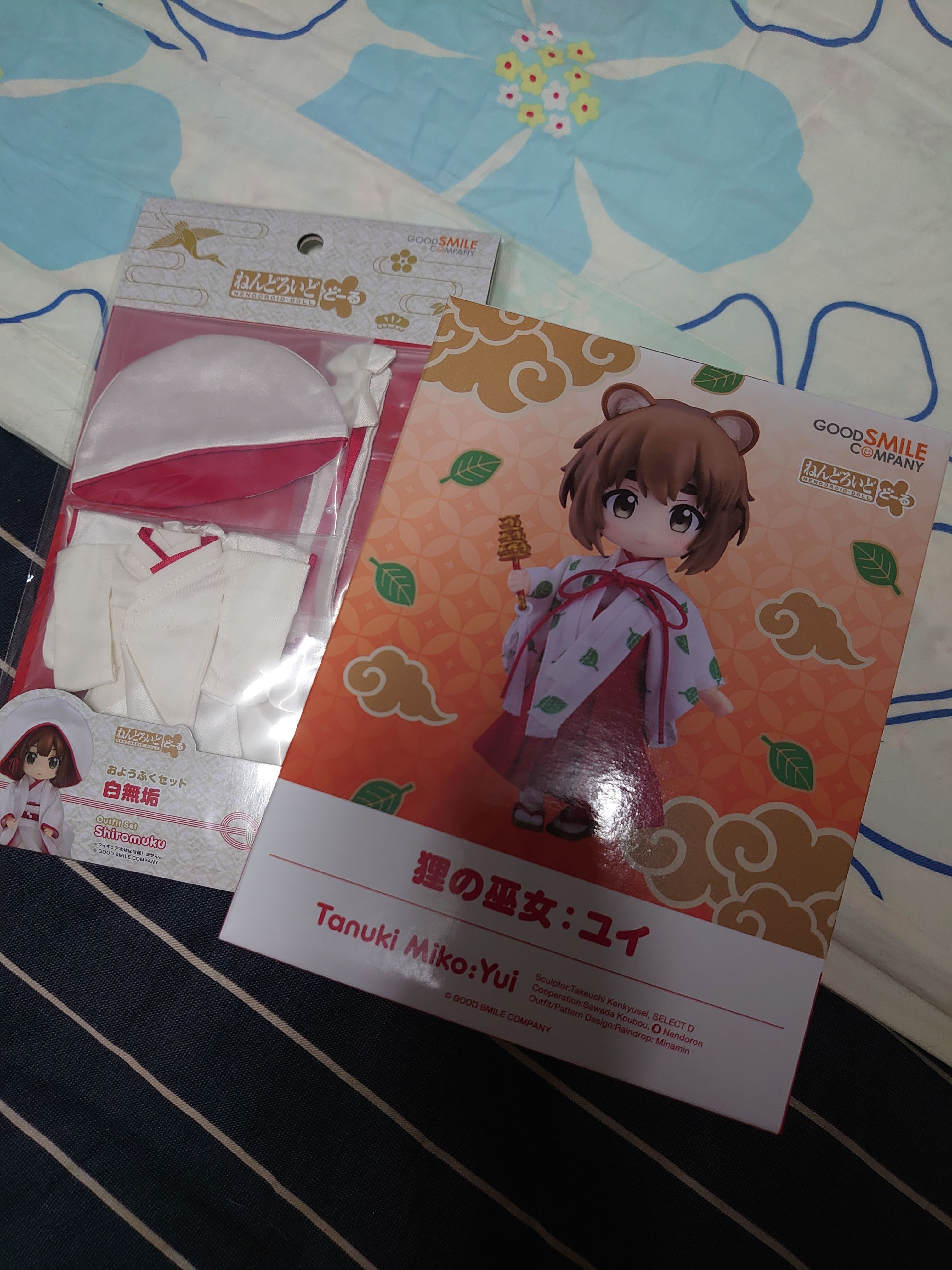 黏土娃 貍貓巫女 服裝換成白無垢
