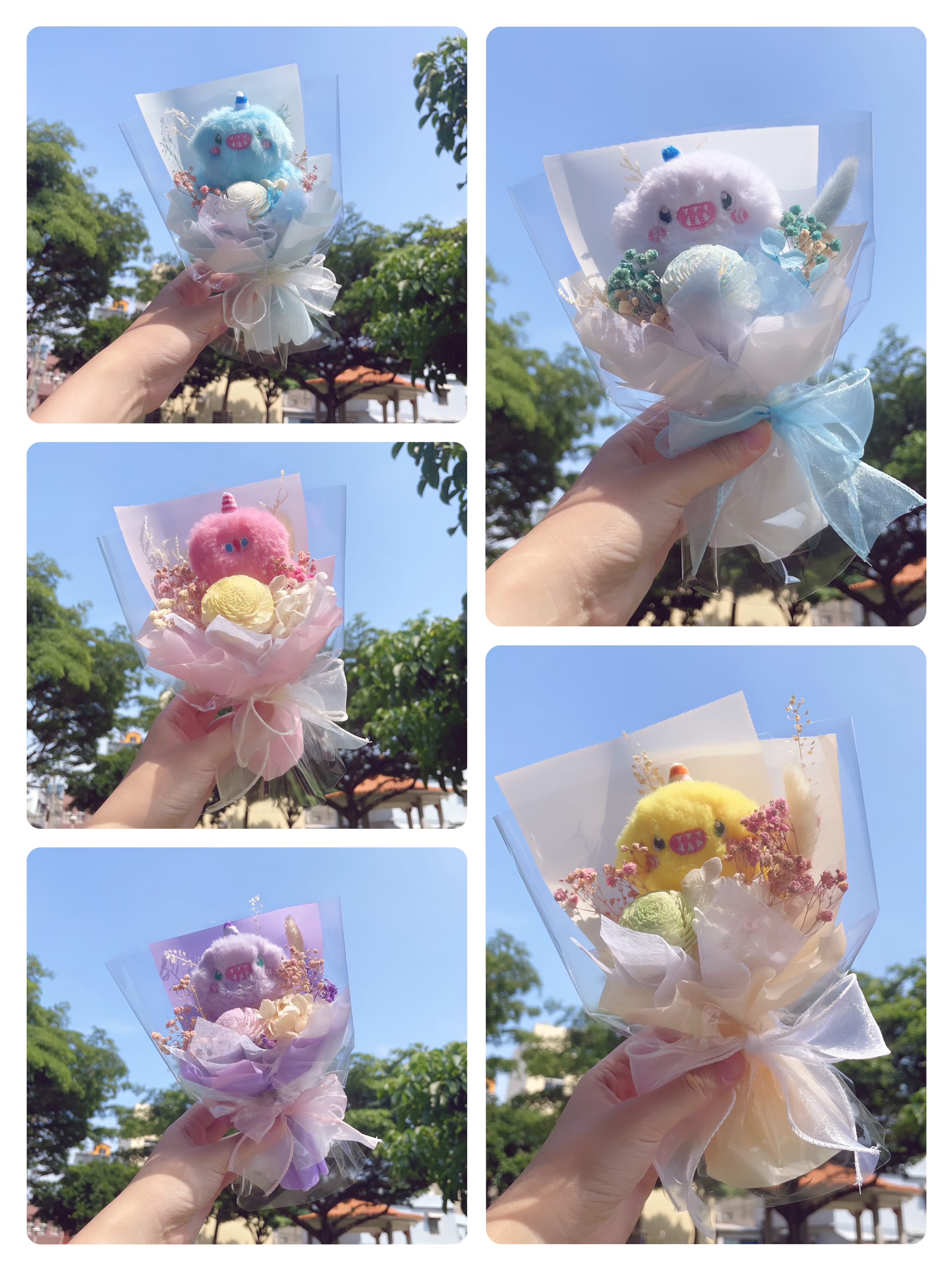 小怪獸永生花束