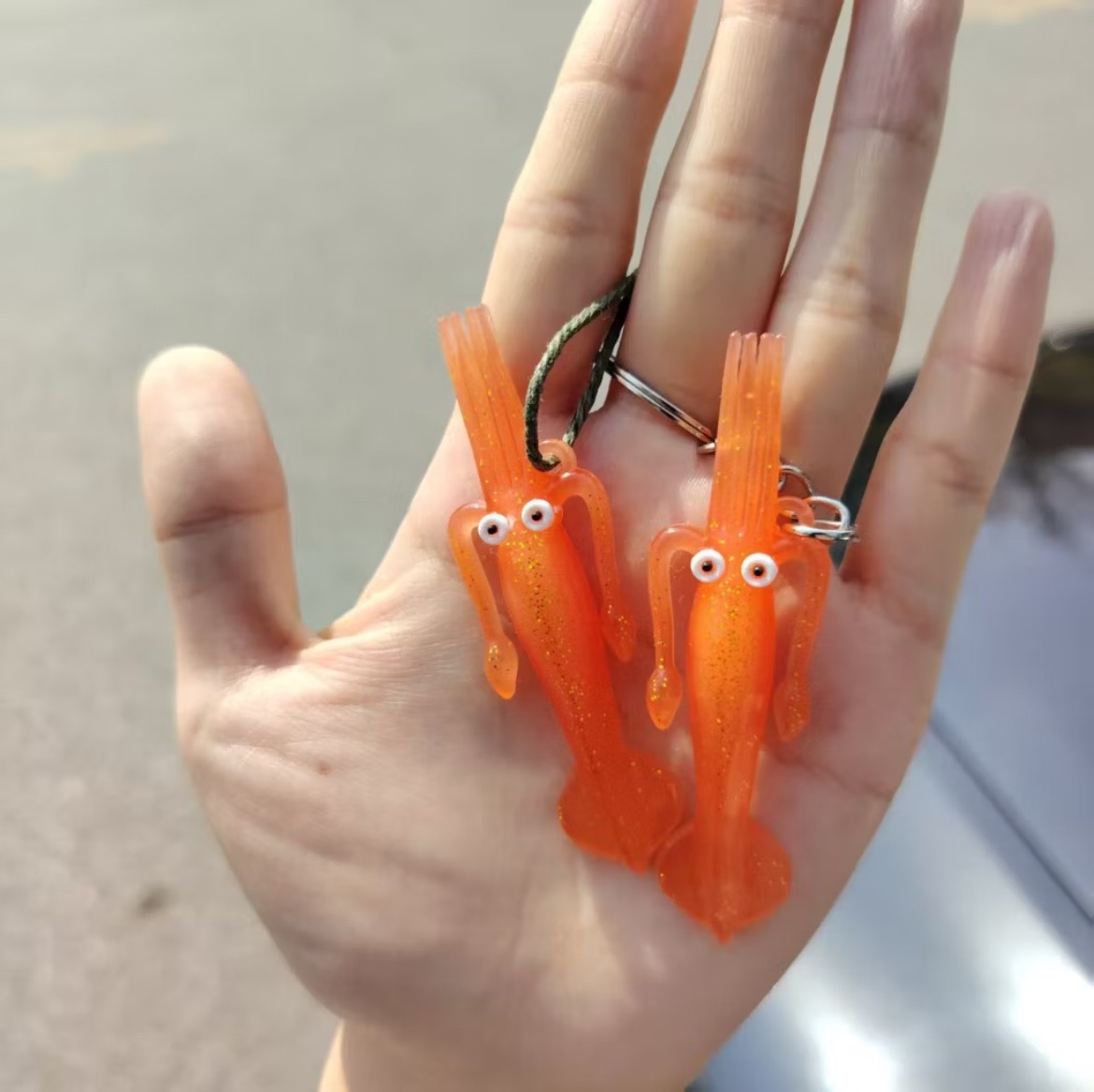變色魷魚掛件 帶掛繩 帶透明袋 變色烤鴨 汽車掛件 包包掛件 創意掛件 創意鑰匙扣 鑰匙扣 小禮物