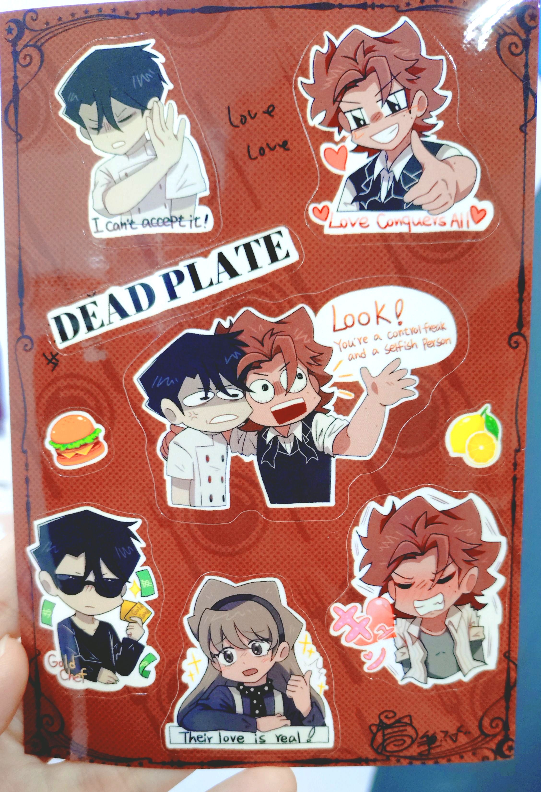 DeadPlate 死盤子 喜感怪圖 亮模貼紙