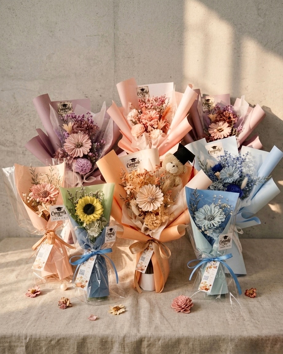 永生乾燥畢業花束