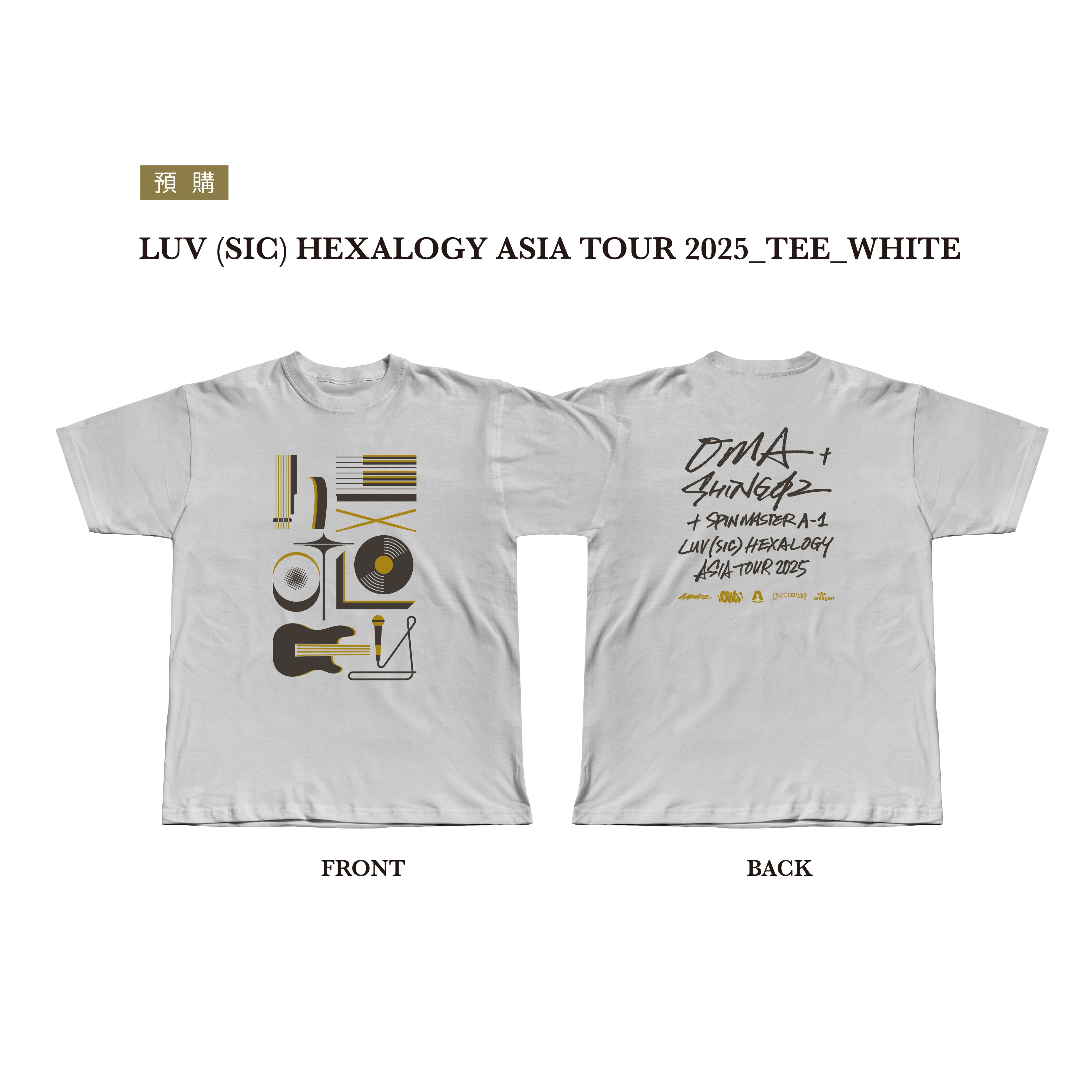 ▶2025 LUV SIC HEXALOGY TAIPEI◀ 官方T（白）