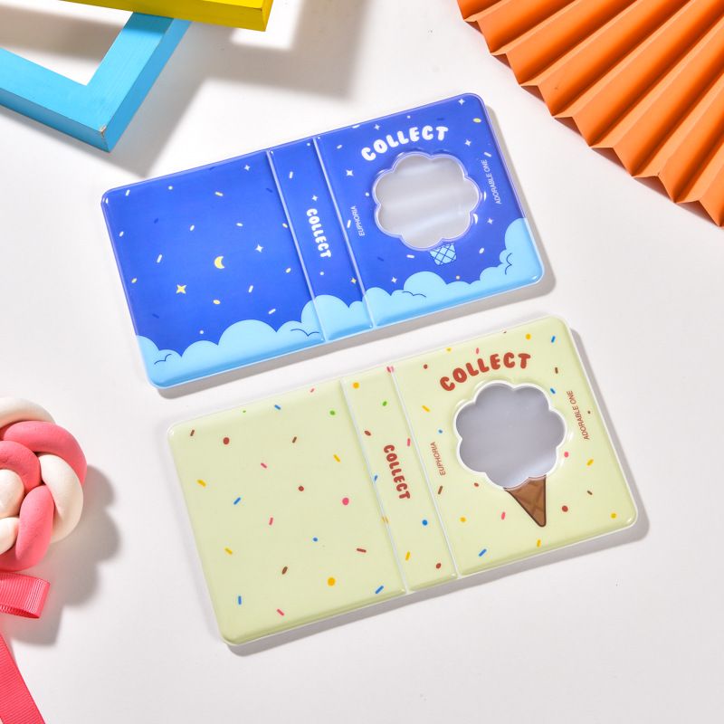 134.香草甜筒-可愛小卡冊2色