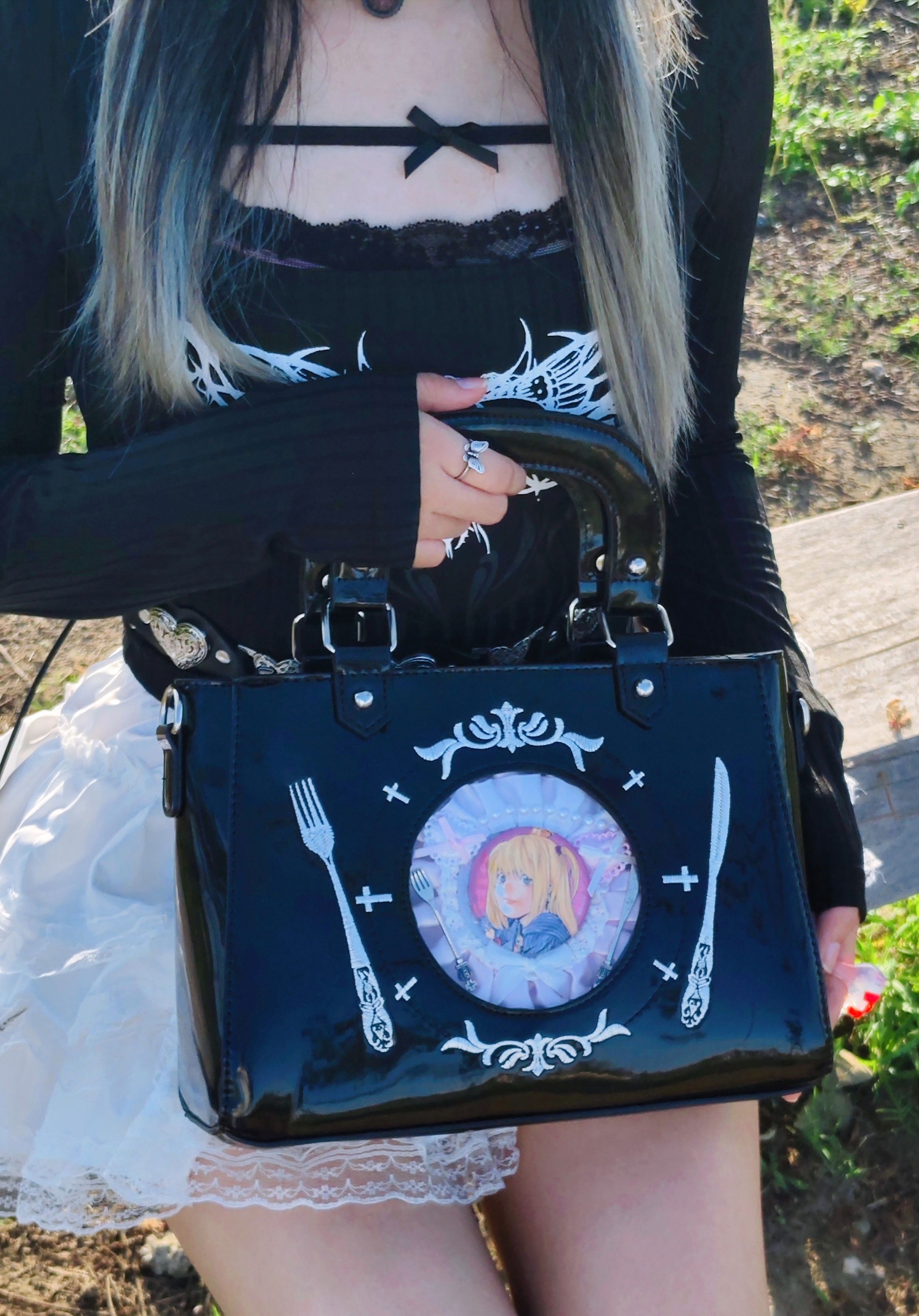 126.死神盛宴-歌德暗黑風小骨痛包1色