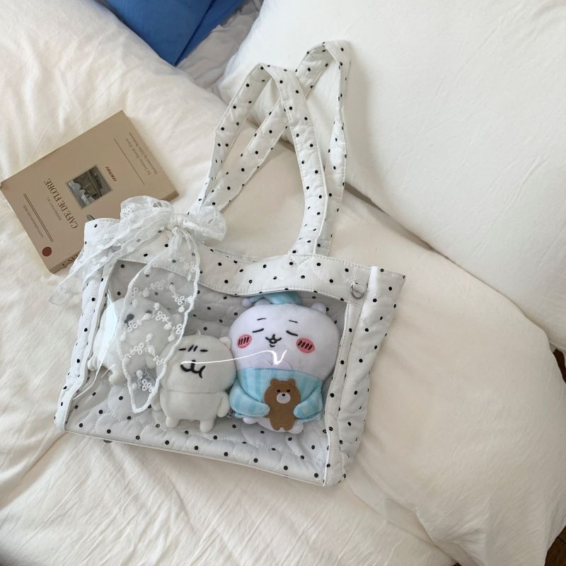 156.復古波點-鋪棉大容量肩背包（此款較輕薄）