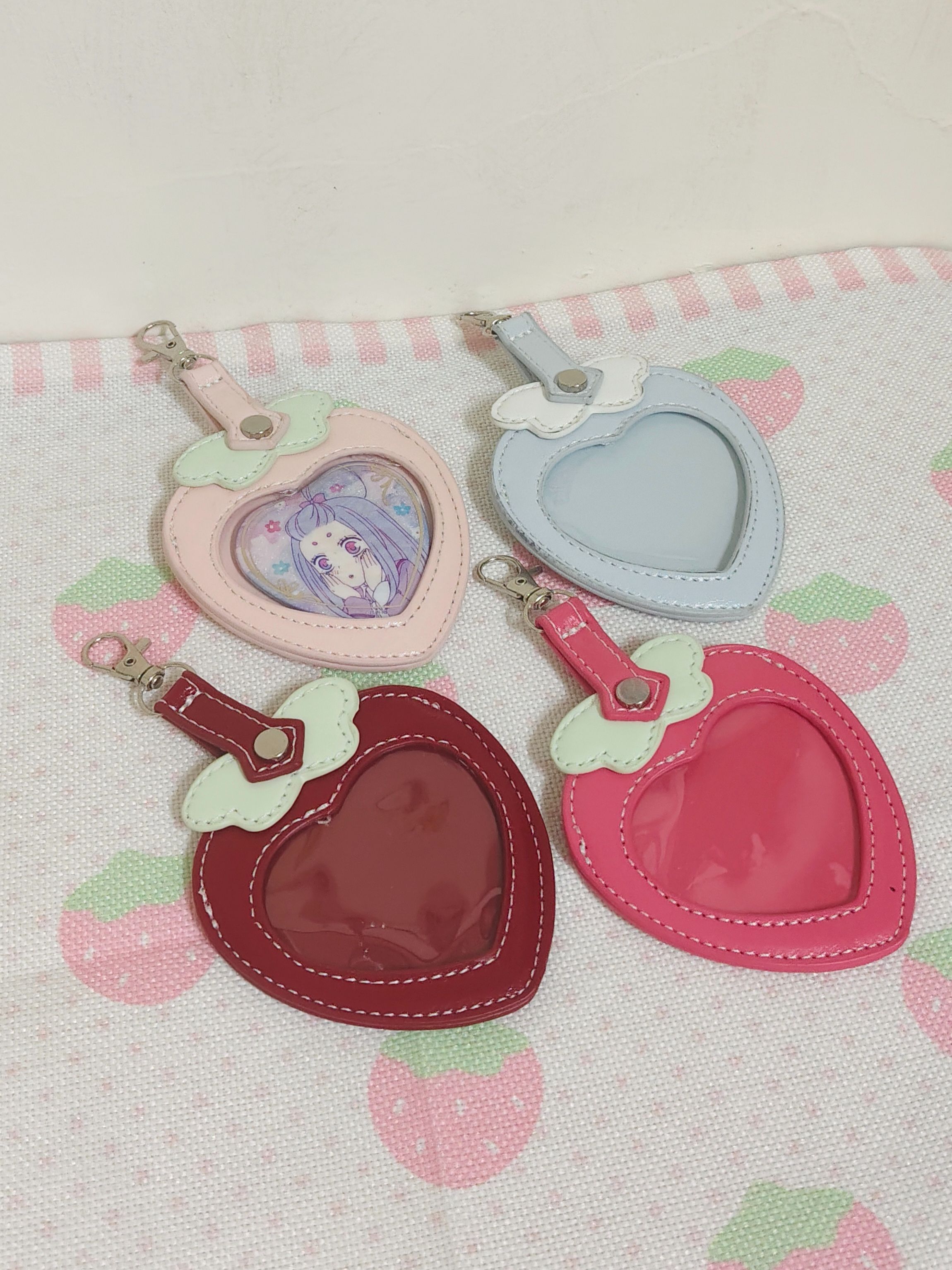 167.草莓徽章套-適用心型徽章.58mm圓徽