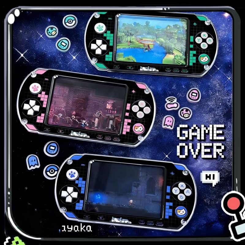 （新品）223.像素遊戲-遊戲機造型搖搖磚