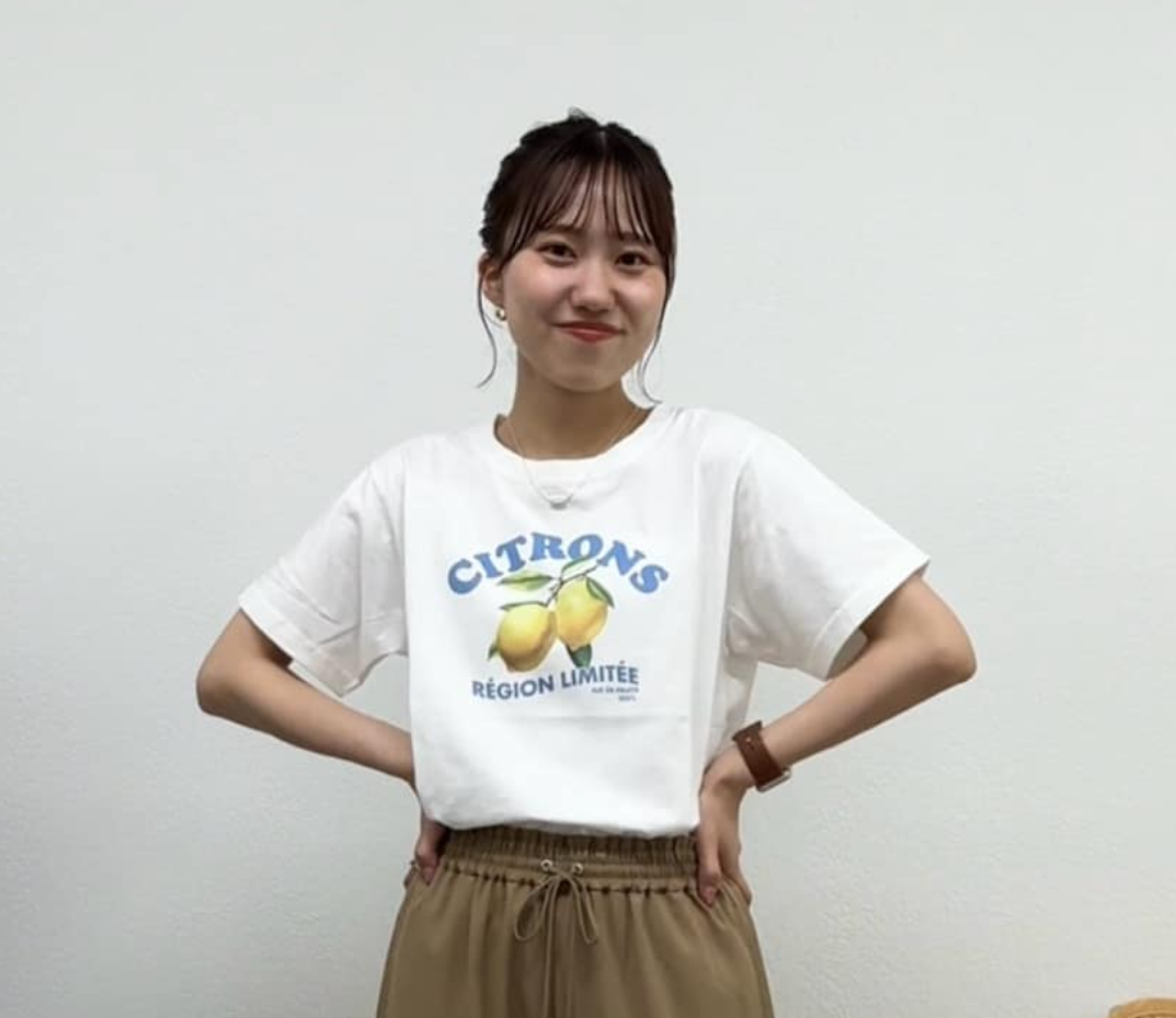 桃莉琪*moki*夏日清新黃檸檬印花短袖T-現貨