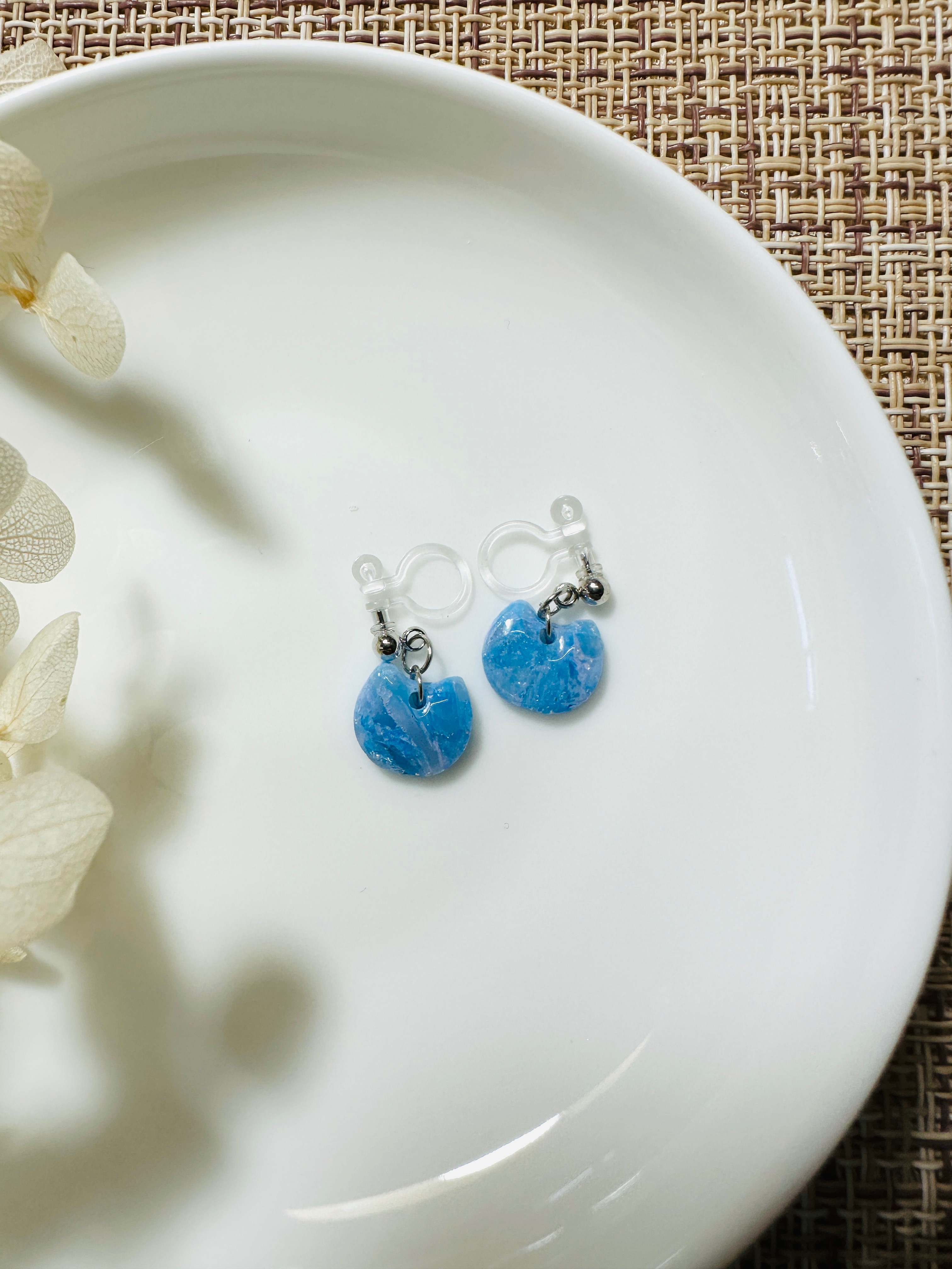 小貓耳夾（可改耳針請備註）垂墜款