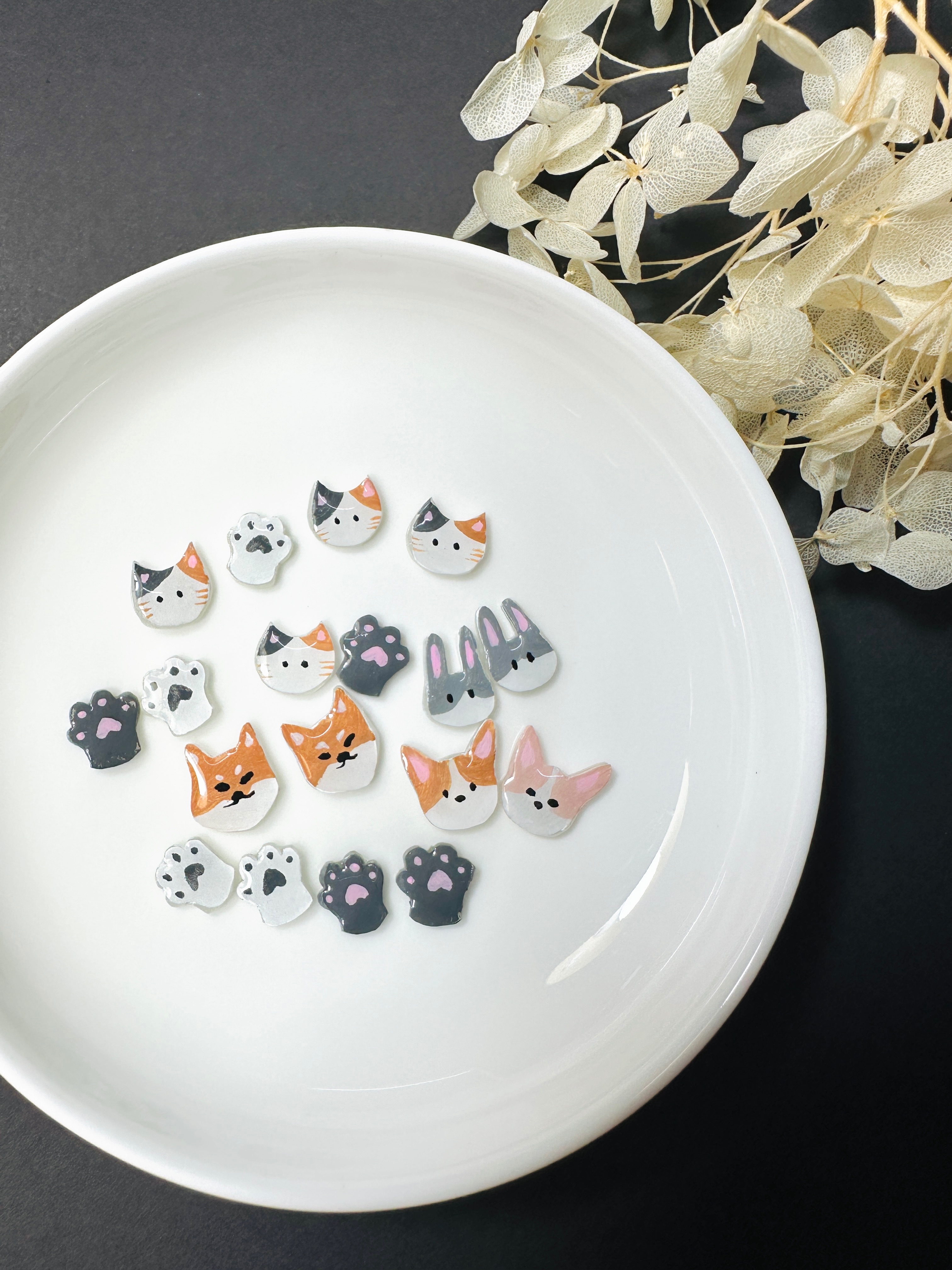 動物家族（請備註耳針/耳夾）貼耳