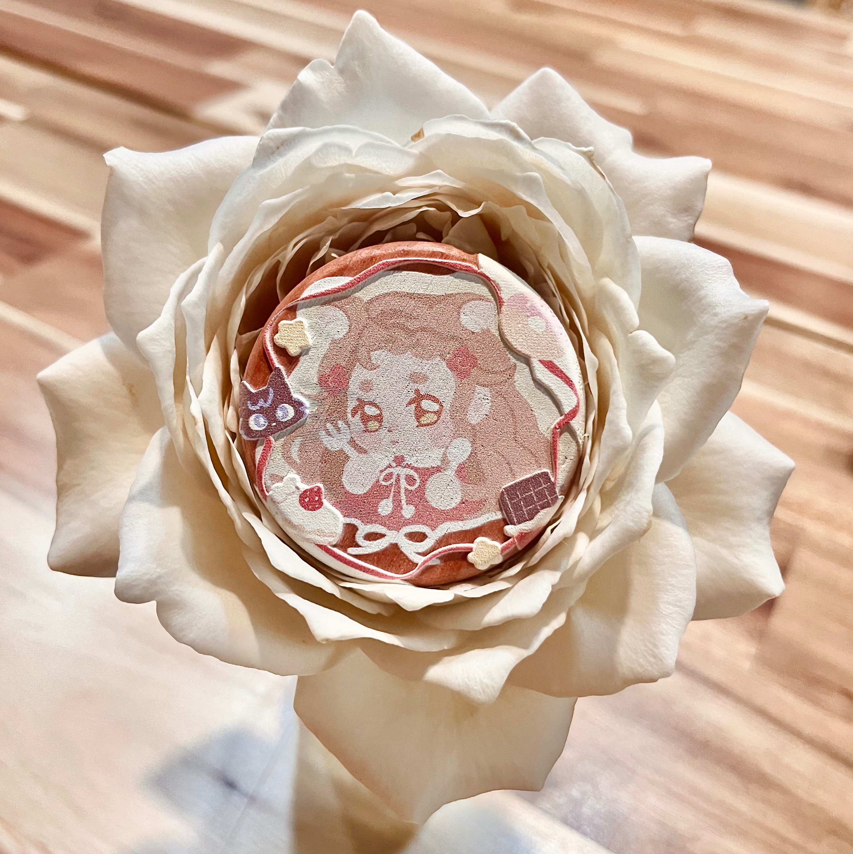 浮雕小餅乾木片磁鐵