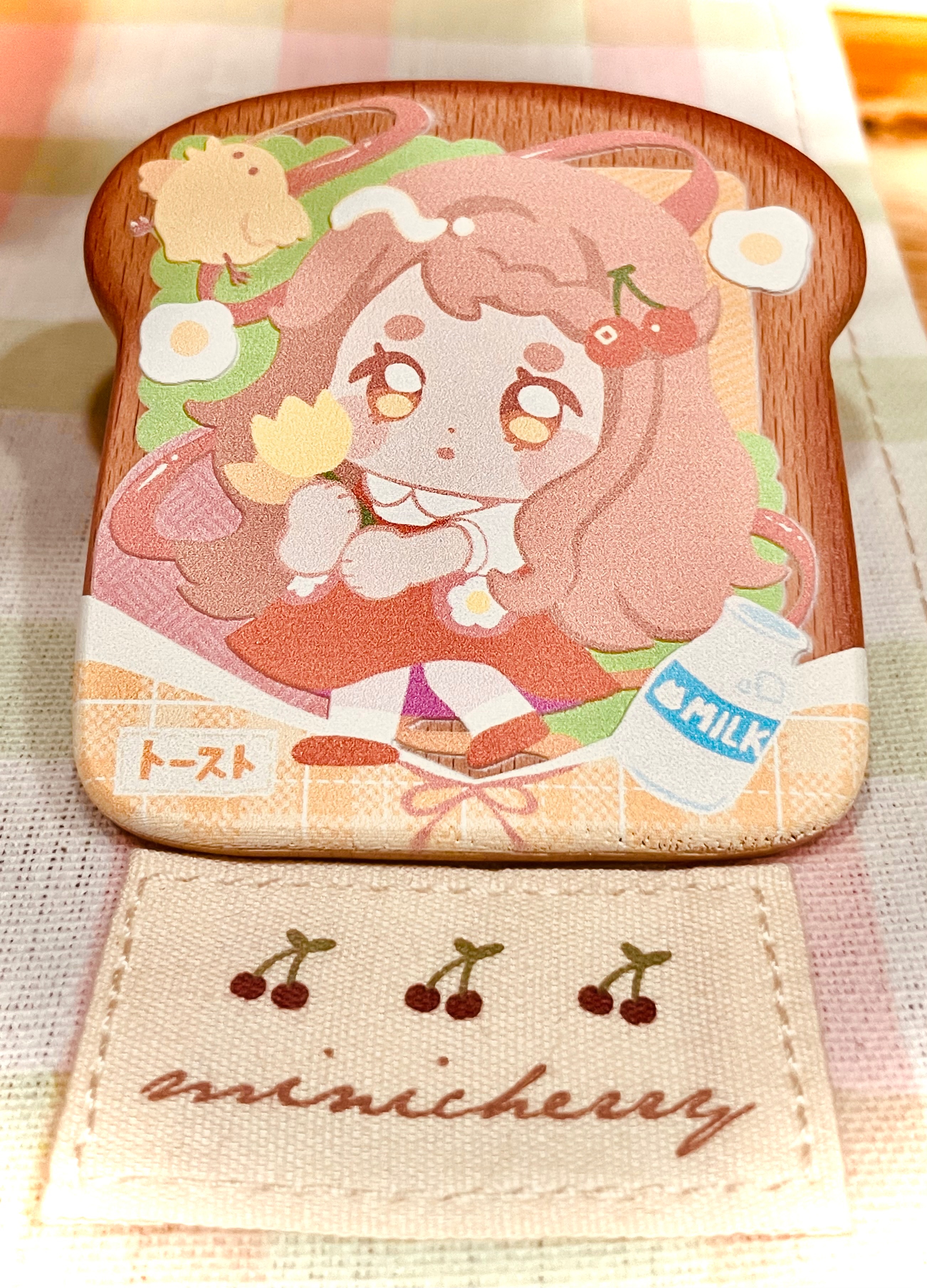 浮雕吐司木片磁鐵＆PP夾