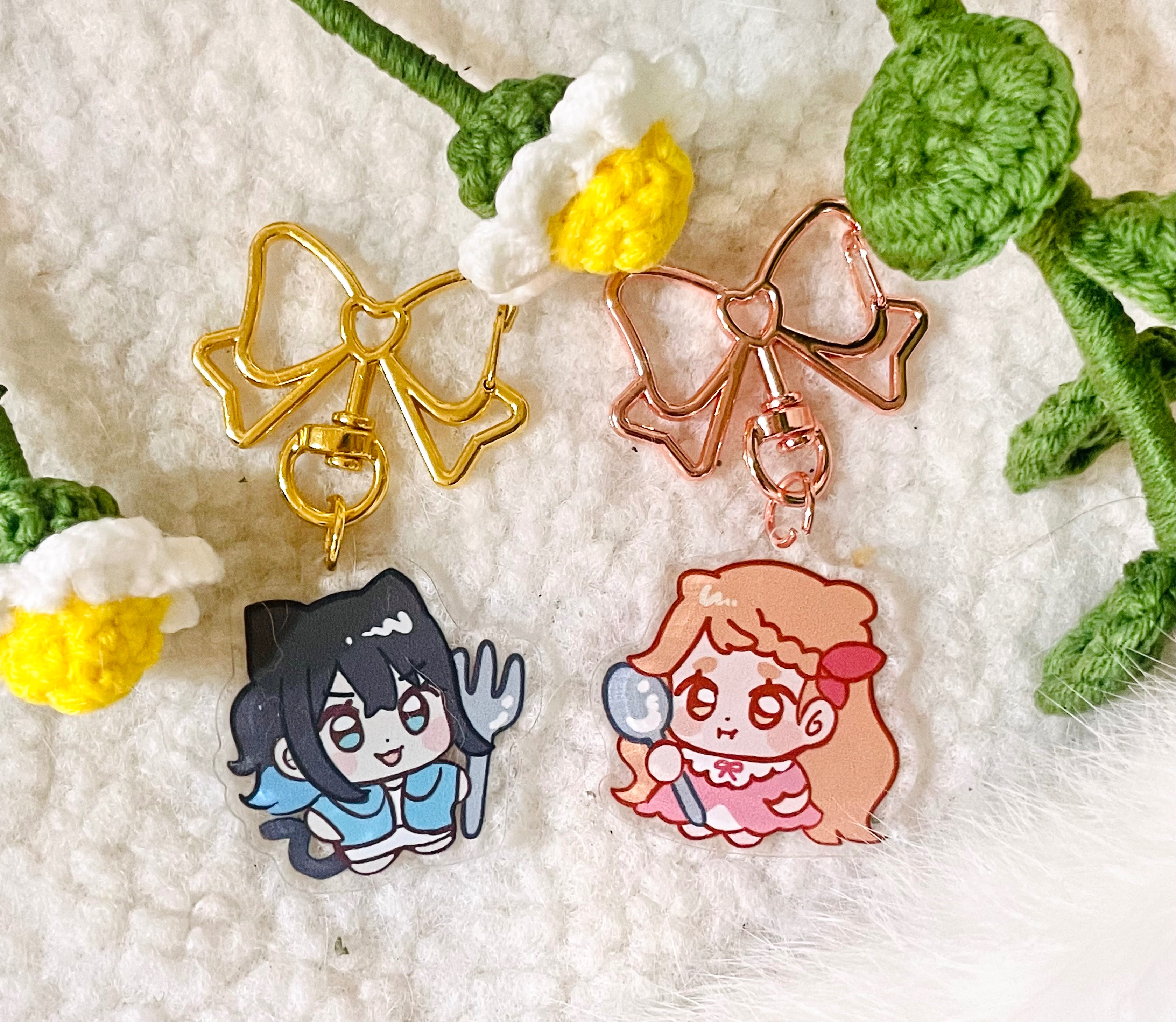 亞米的餐桌_雙面蝴蝶結吊飾