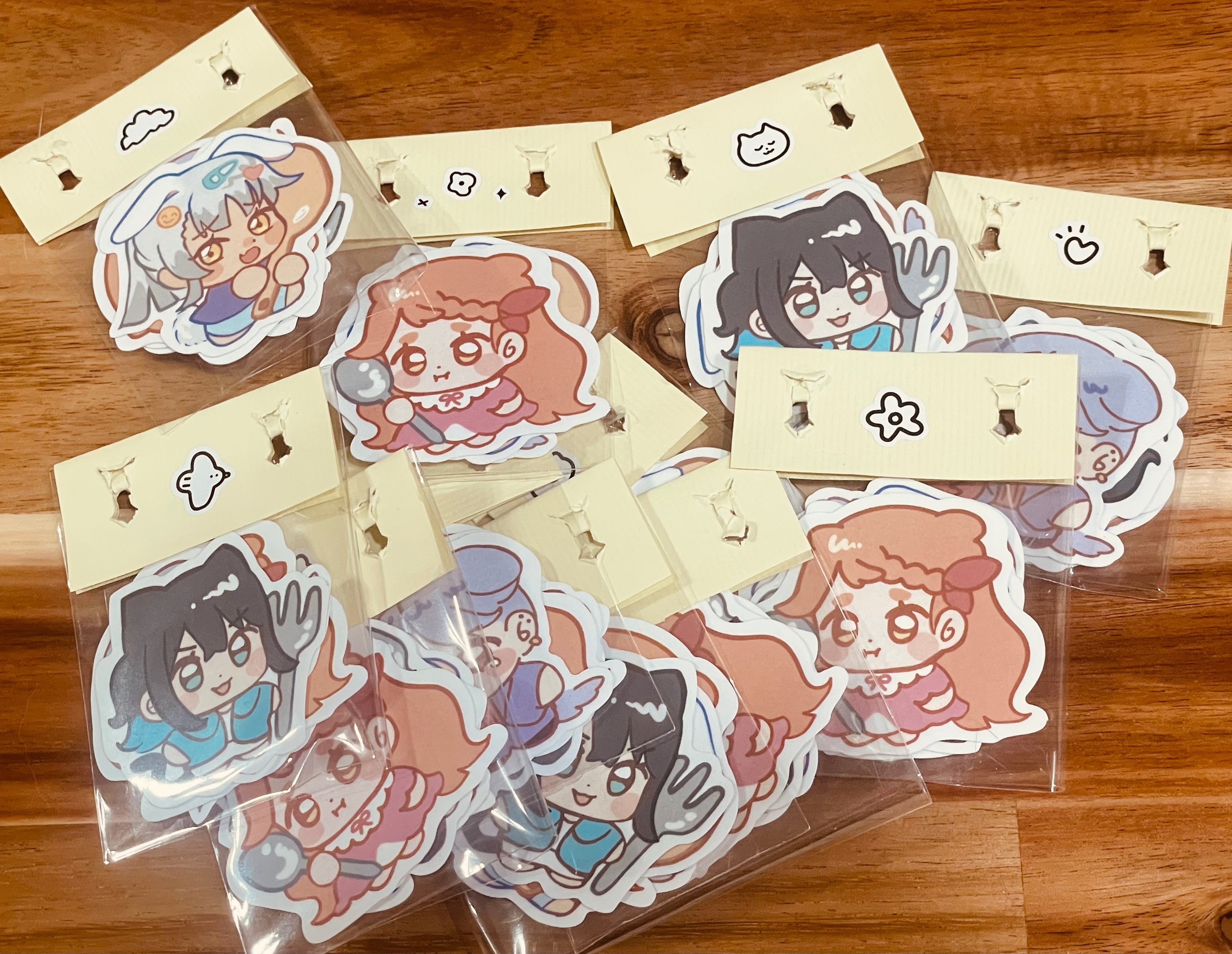 亞米的餐桌_角色防水貼紙四入