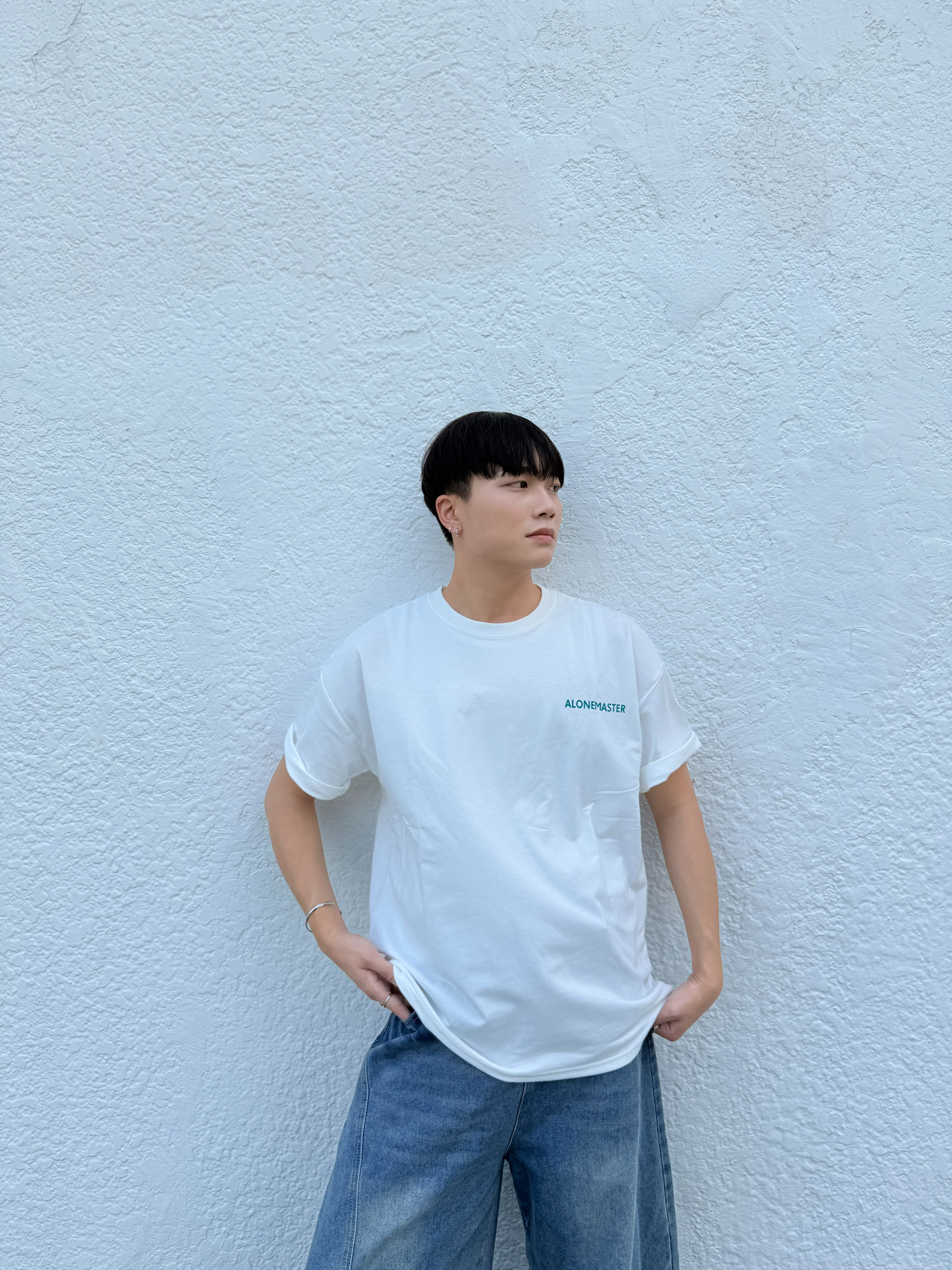 【CIVON】 ALONEMASTER 滑板少年 短袖Ｔ 韓國細絨布 寬鬆 有型 印花  插畫 街頭 情侶裝