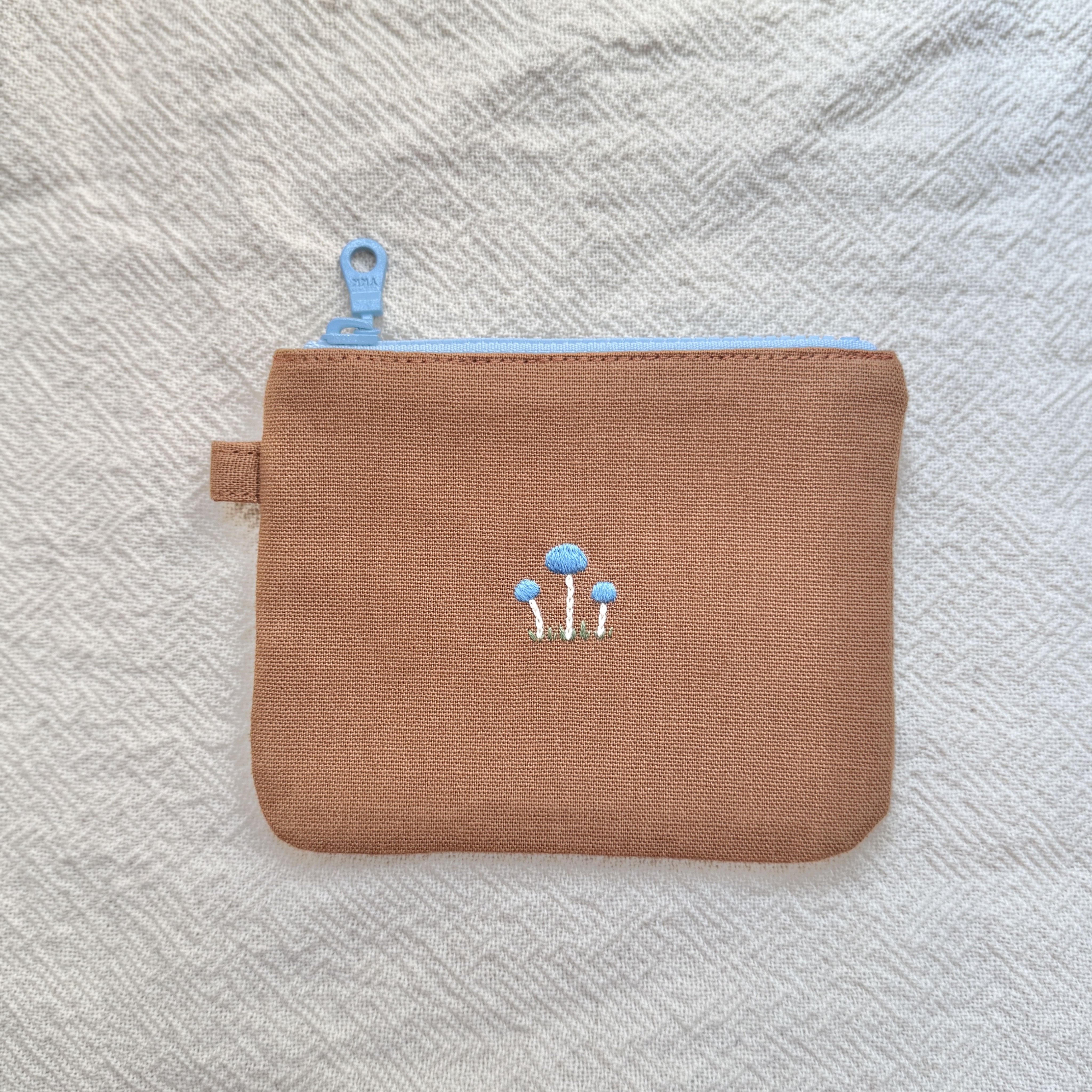 手工刺繡 卡片零錢包