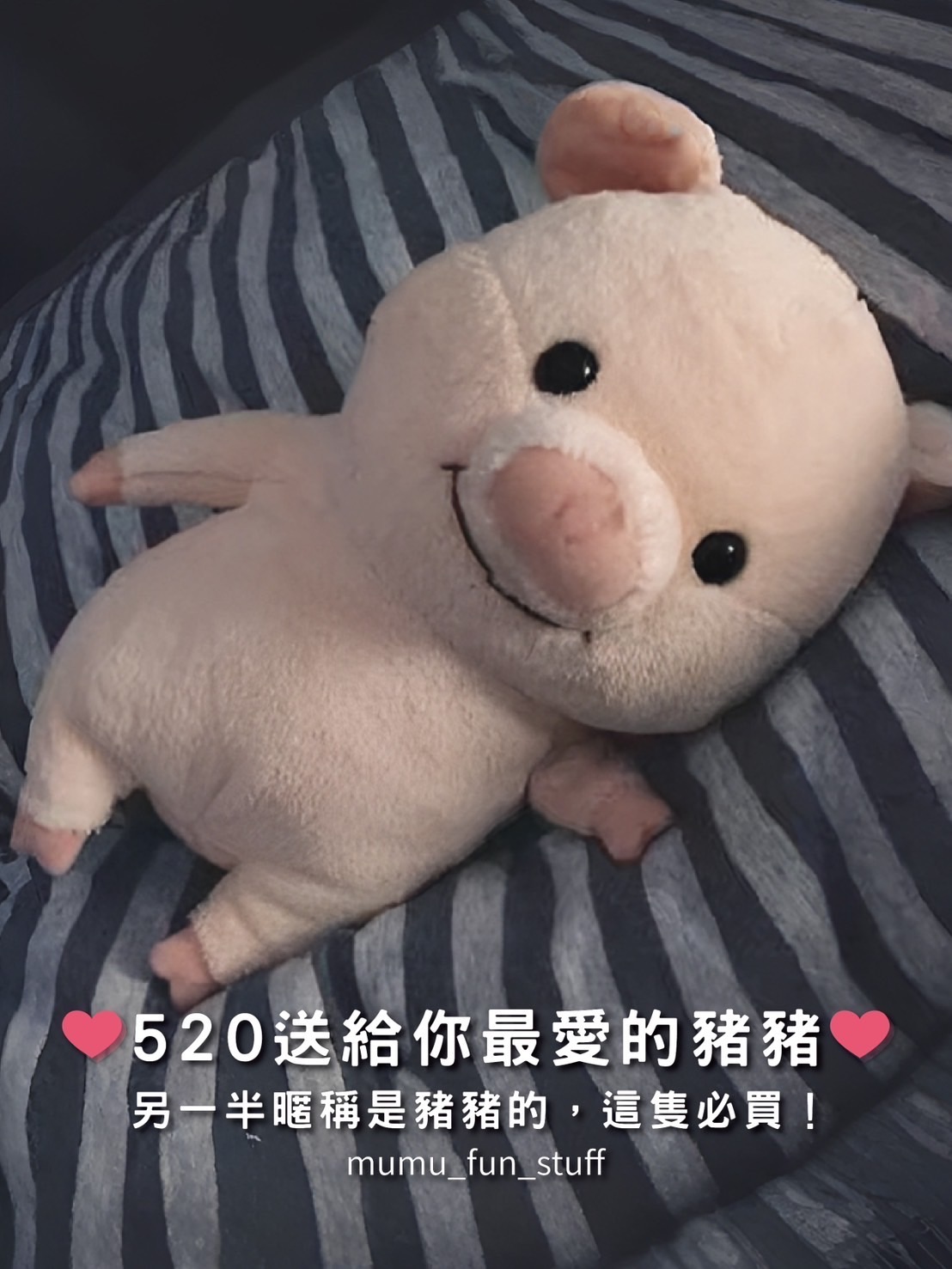 《現貨》萌萌豬豬玩偶 約26cm