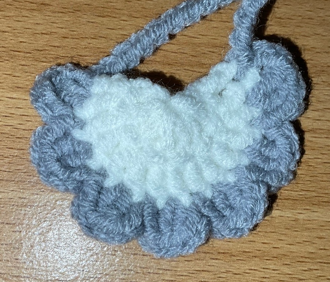 OTO手作坊🐰淺灰-白底口水巾、圍兜兜（10~15cm娃）