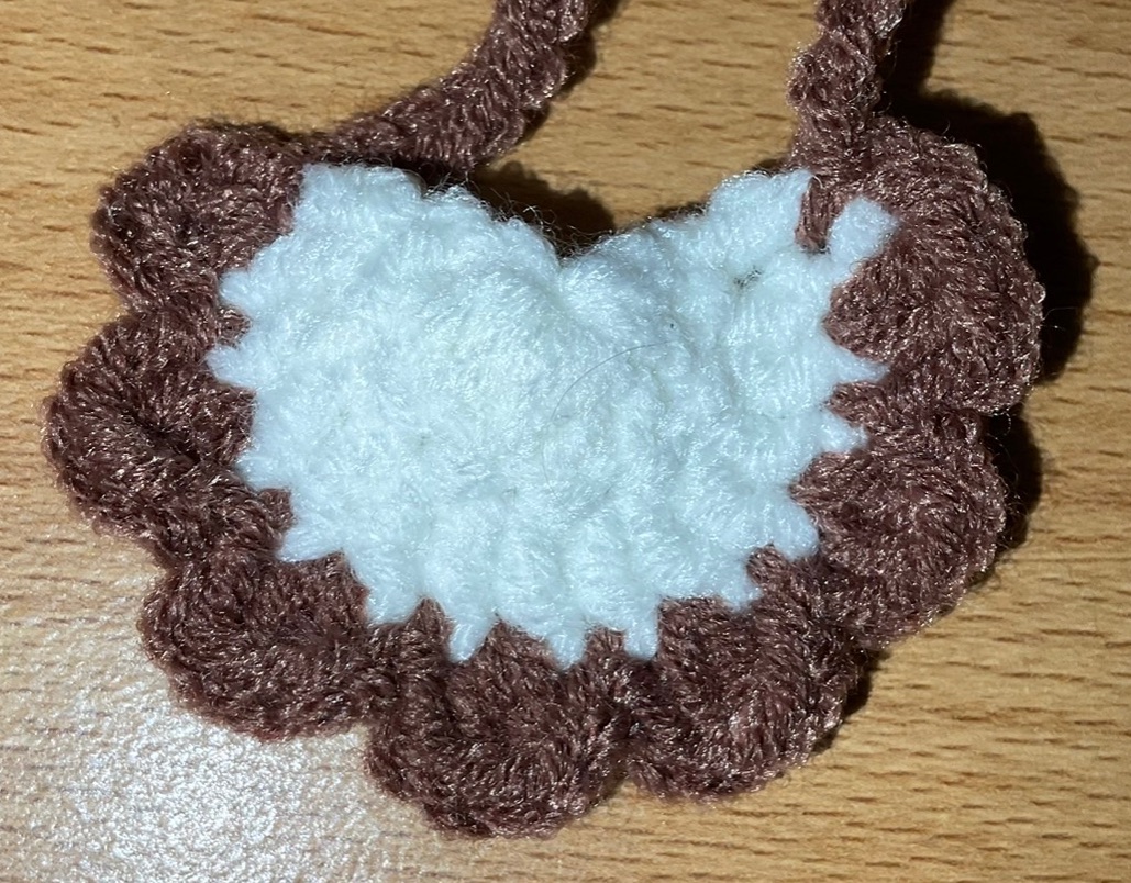 OTO手作坊🐰咖啡-白邊口水巾、圍兜兜（10~15cm娃）