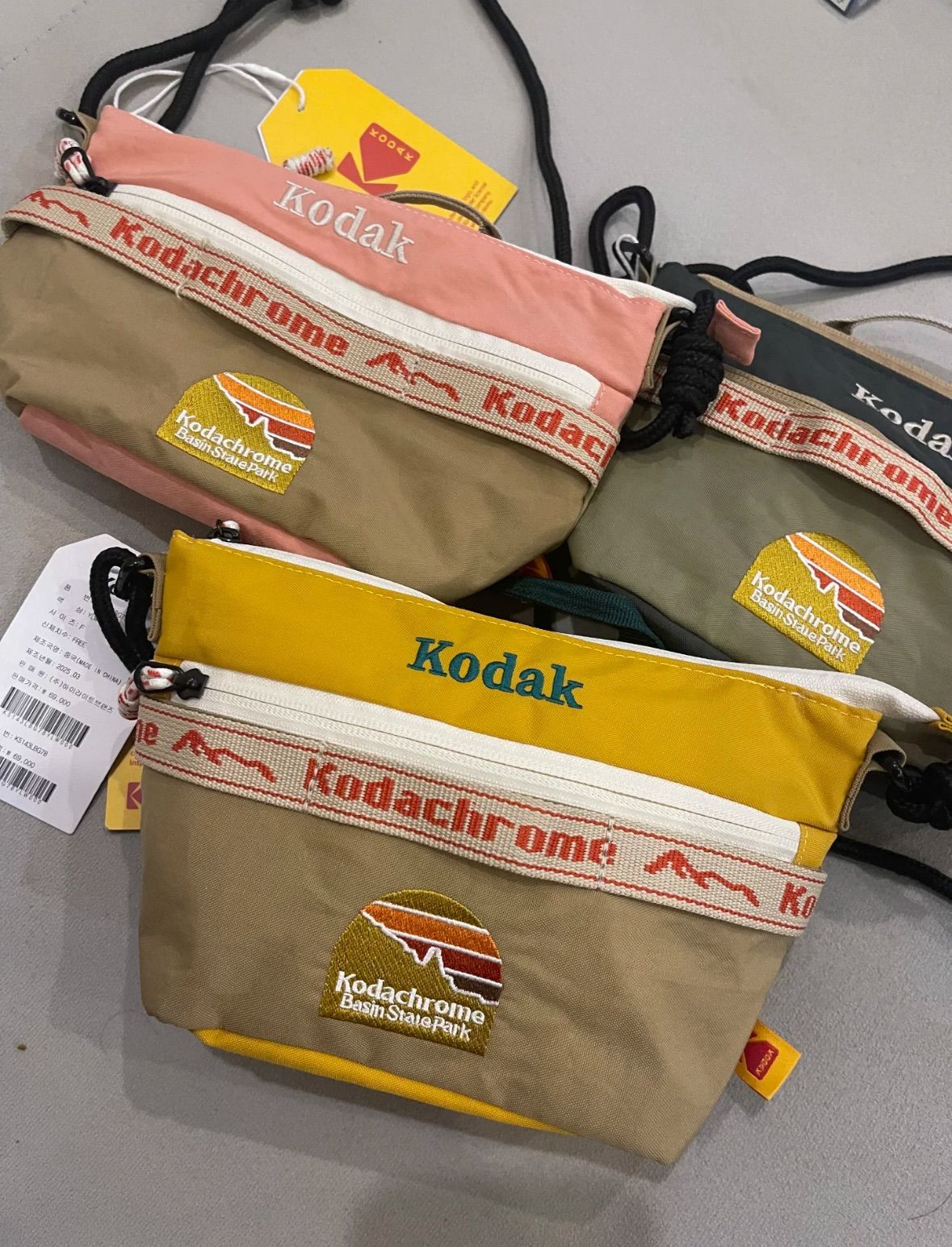 （ 預購 ）🇰🇷kodak 柯達 復古工裝斜背包 刺繡LOGO