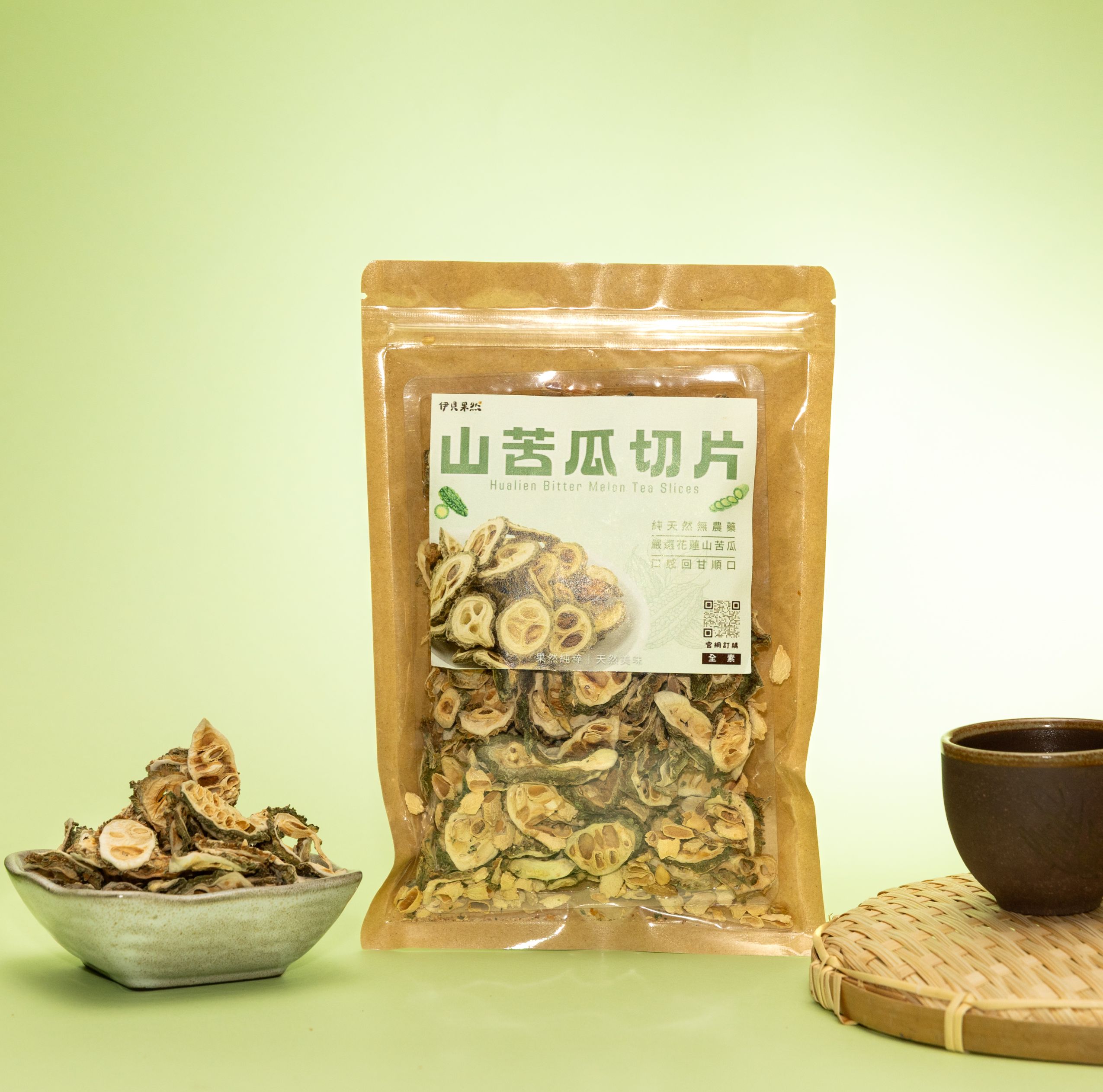 伊貝果然-花蓮野生山苦瓜切片