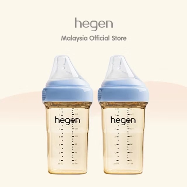 Hegen PPSU多功能方圓型寬口奶瓶 240ml 8oz雙入組