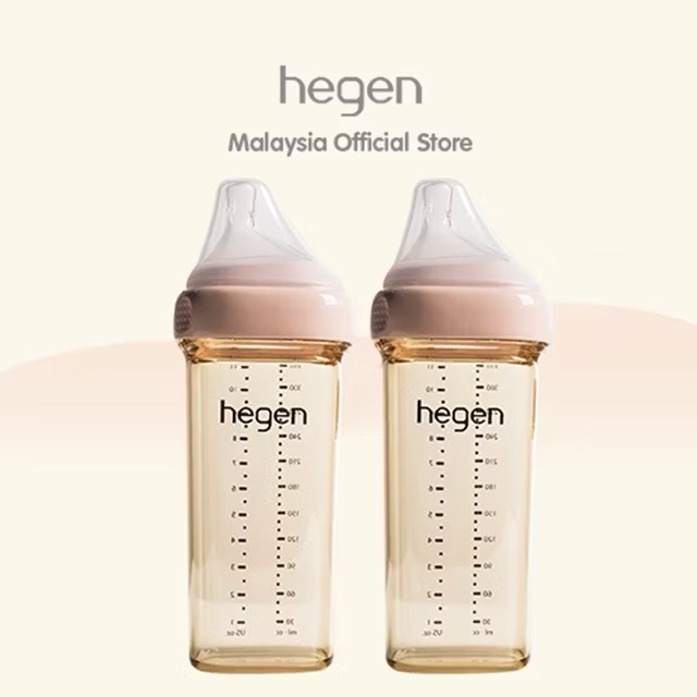 Hegen PPSU多功能方圓型寬口奶瓶 330ml 11oz雙入組