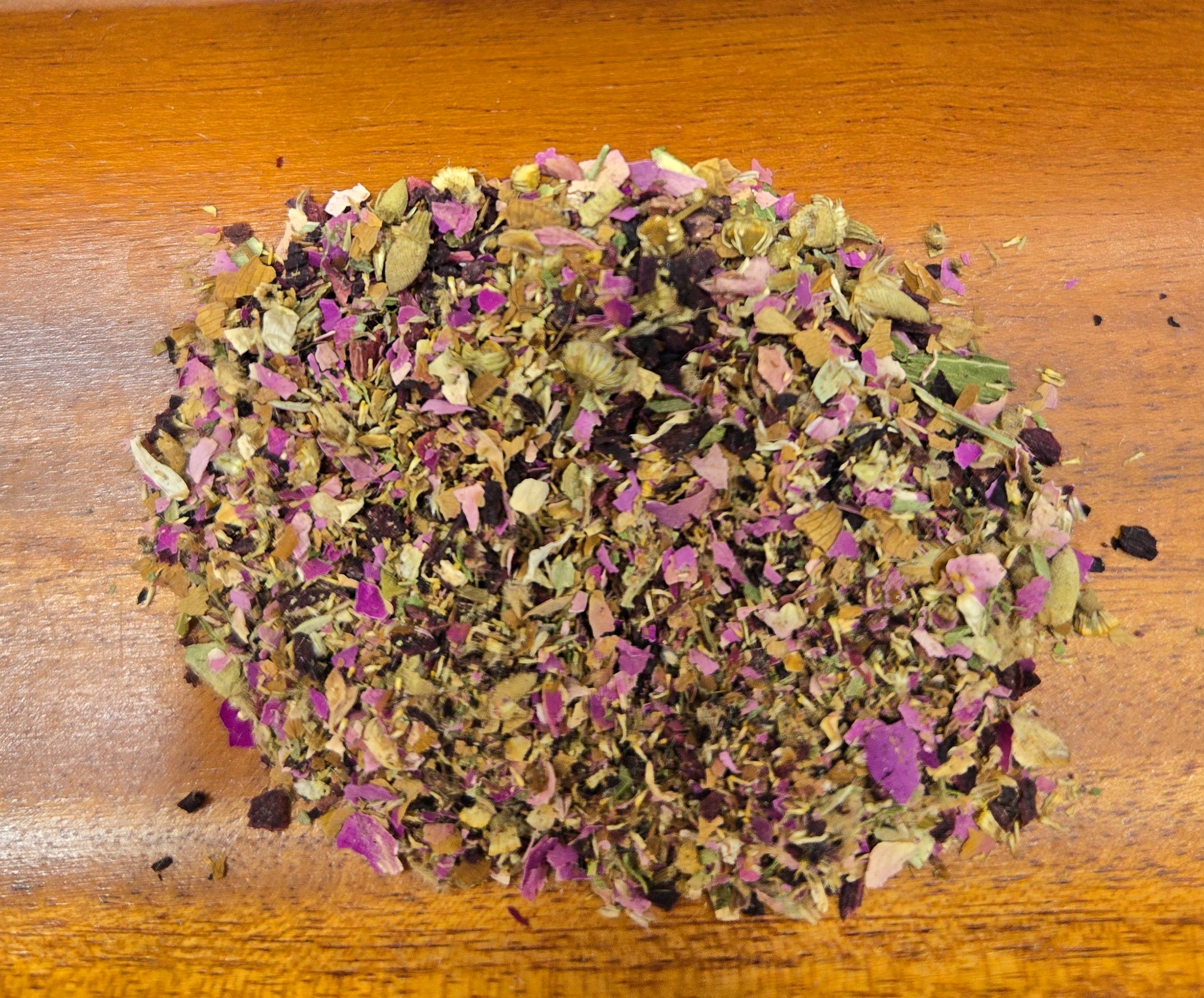 玫瑰洋甘菊洛神茶