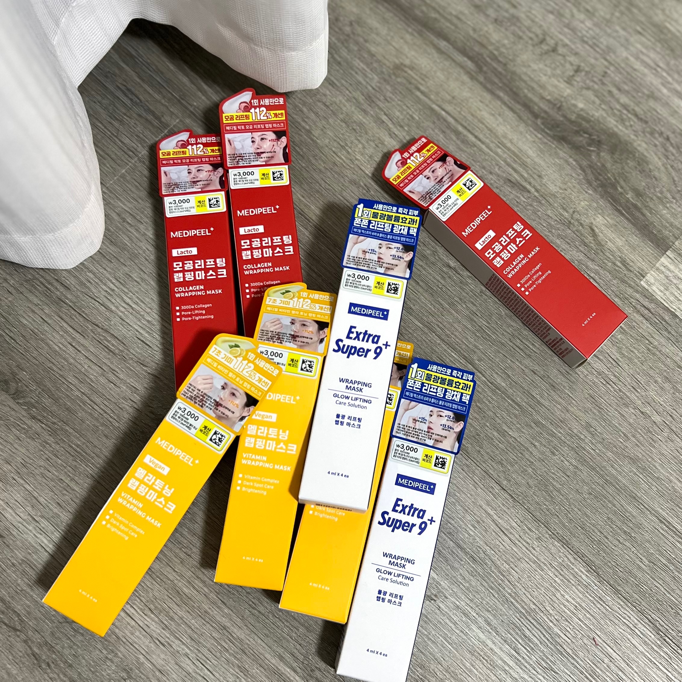 韓國DAISO大創 × MEDIPEEL 紅色保濕面膜面膜4ML 維他命美白水光保濕