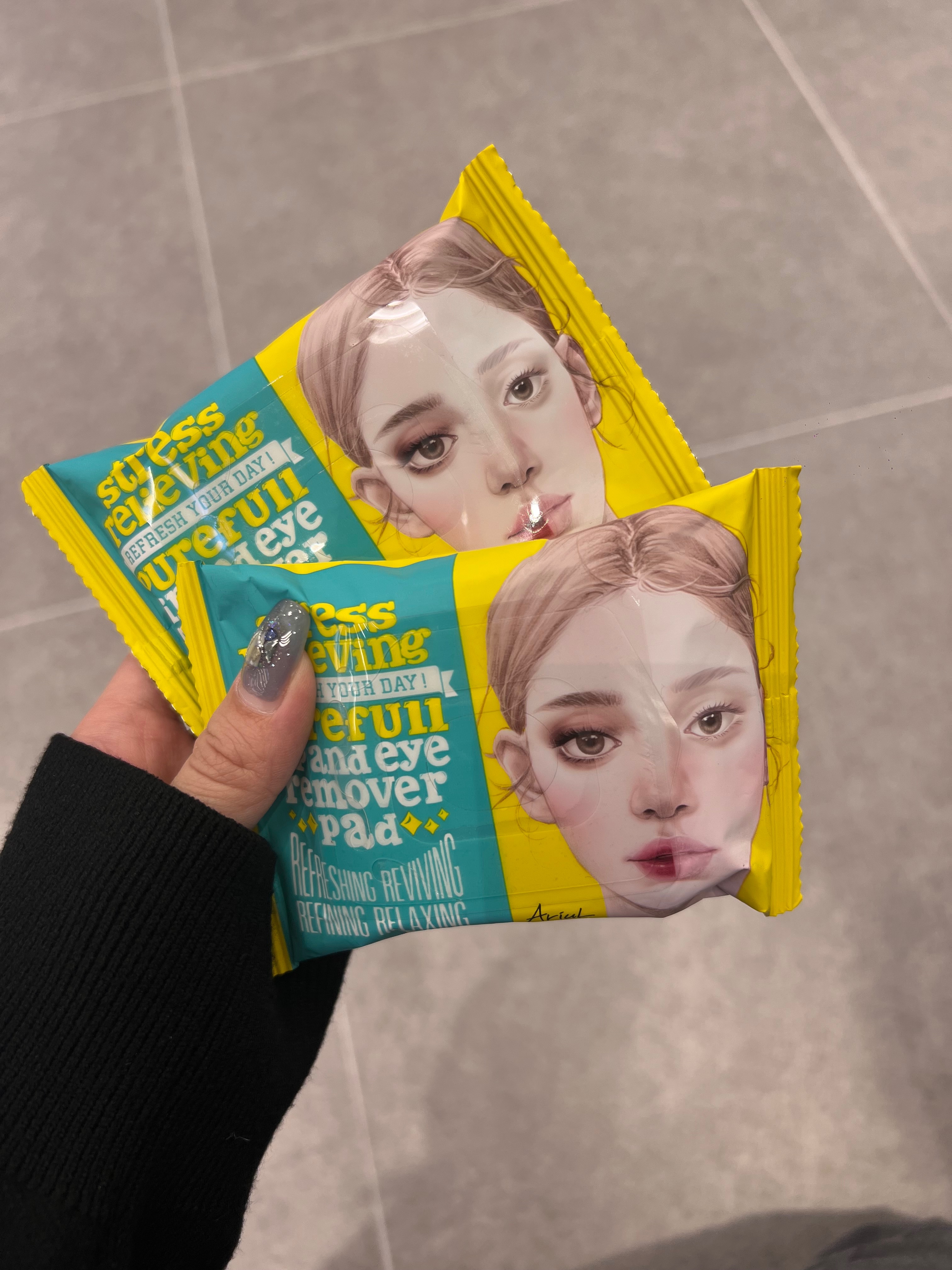 Ariul LIP EYE Remover PAD 30張溫和眼唇卸妝巾 卸妝清潔濕紙巾