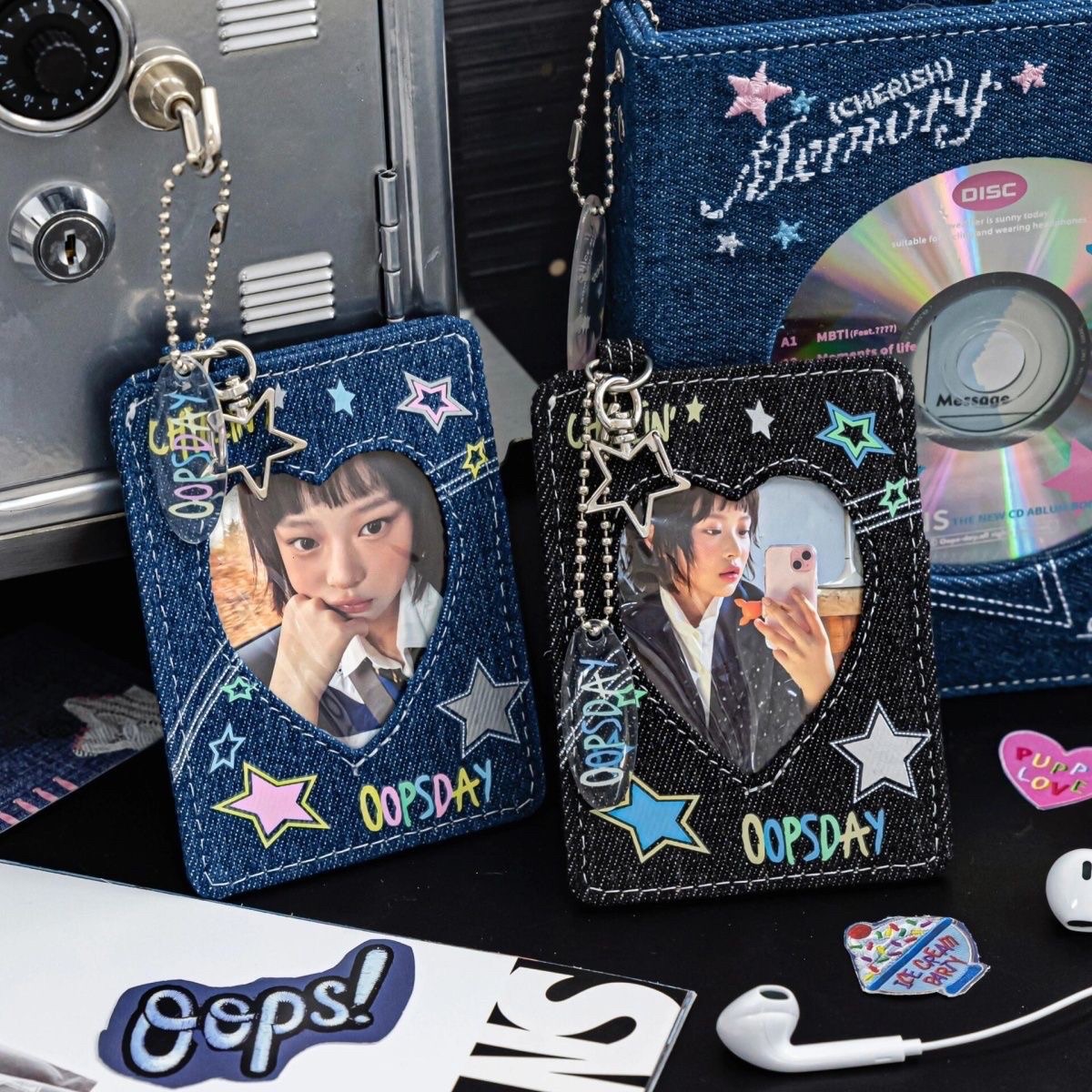 牛仔星星y2k高顏值卡套
