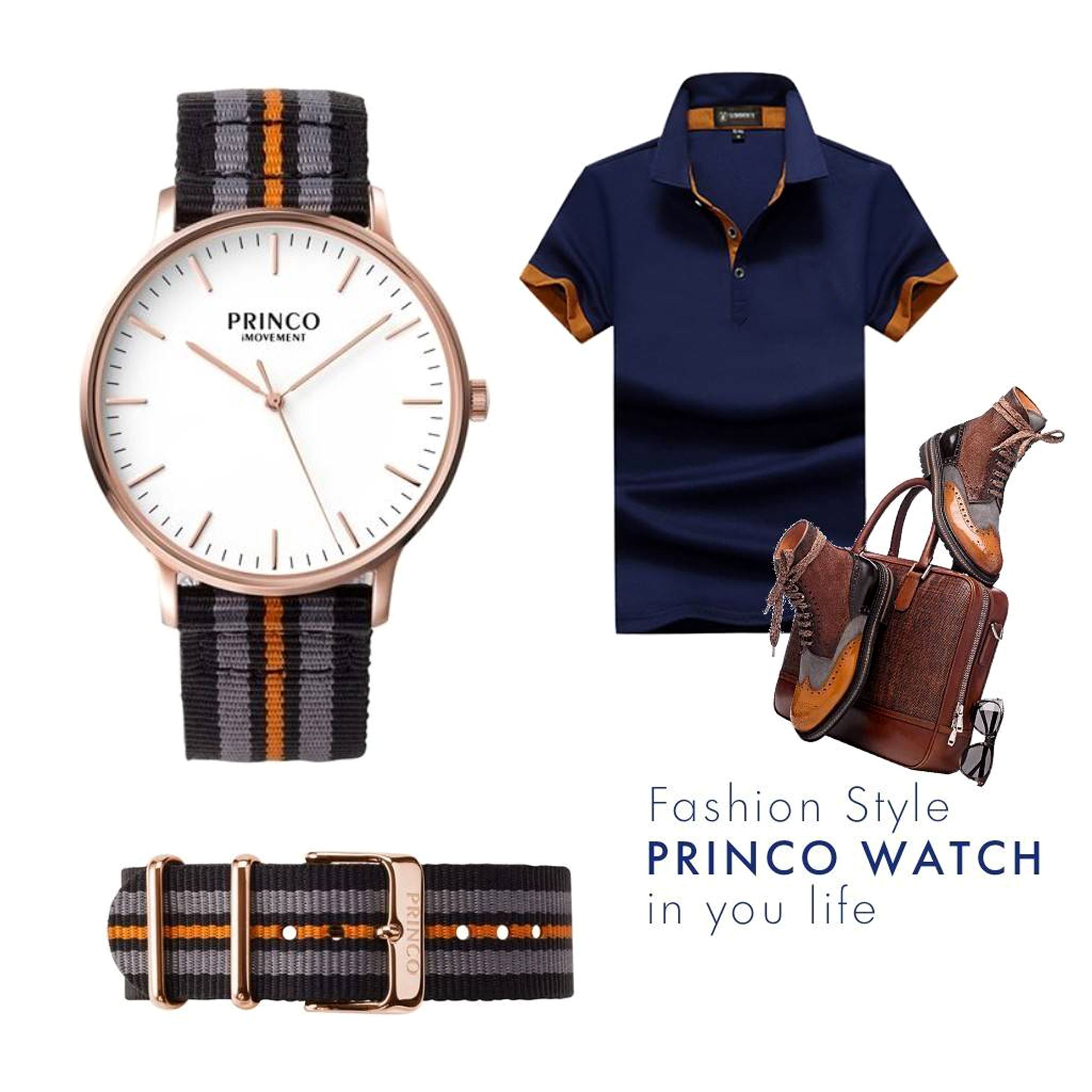 PRINCO WATCH 尼龍錶帶SUNSET