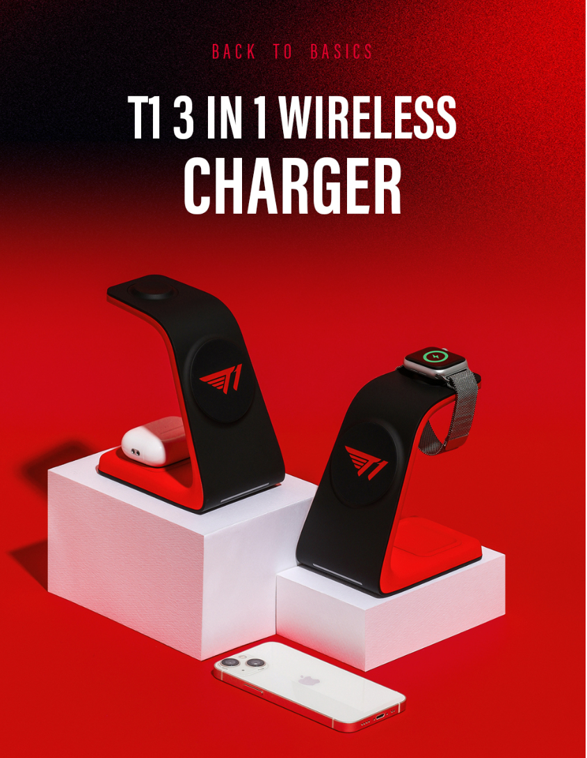 T1 3 in 1 Wireless Charger 充電座