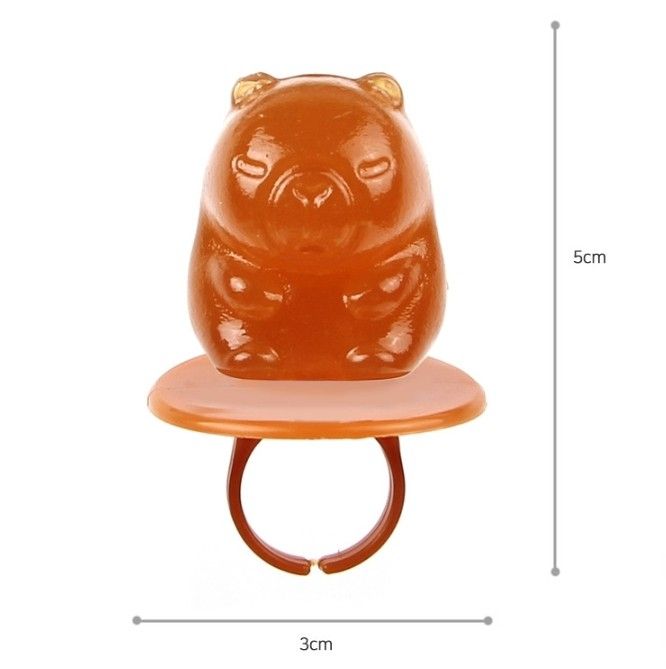 韓國 萌萌噠 卡皮巴拉戒指糖15g