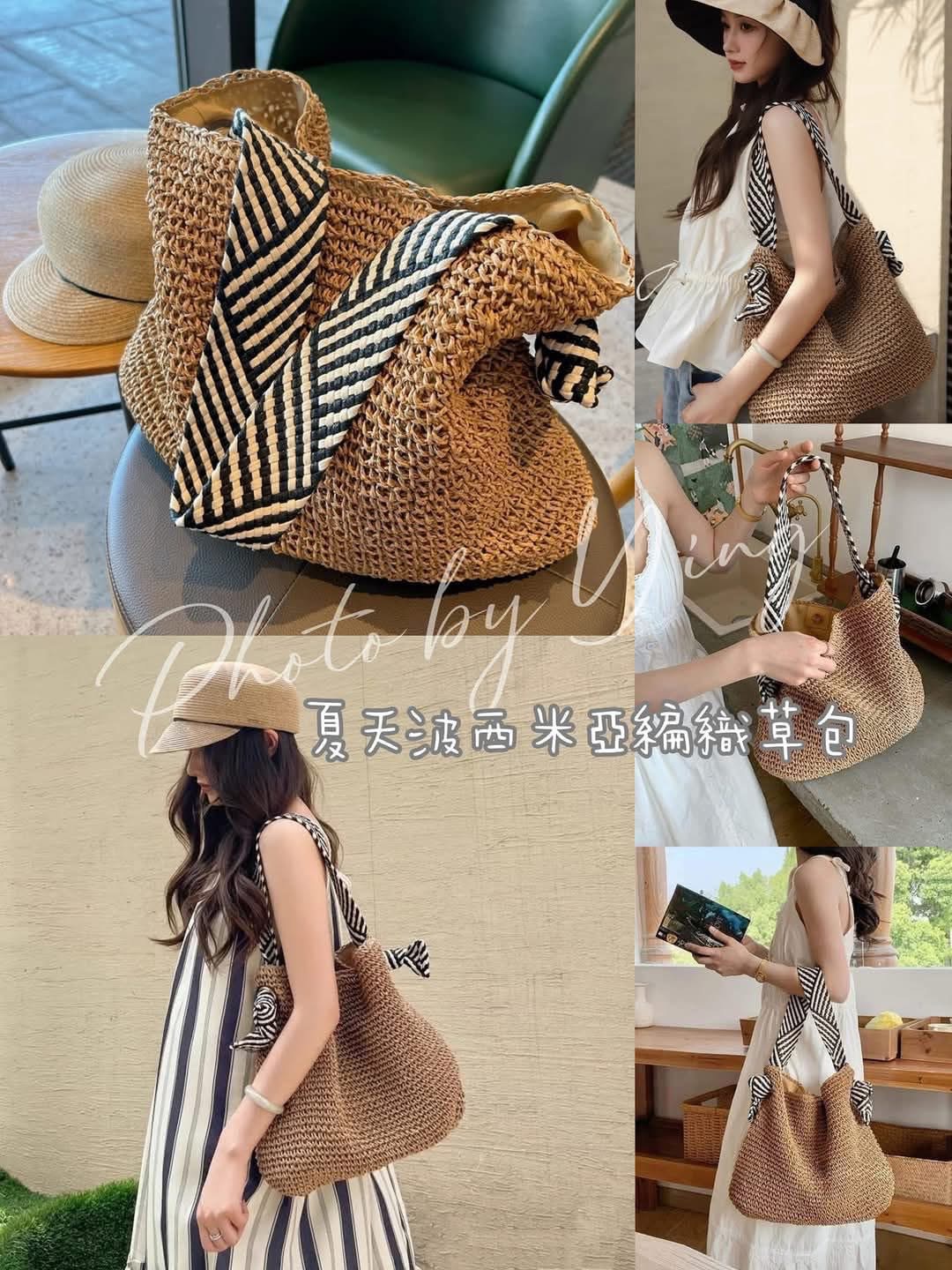 【真心分享！夏天必收的波西米亞編織草包❤️】