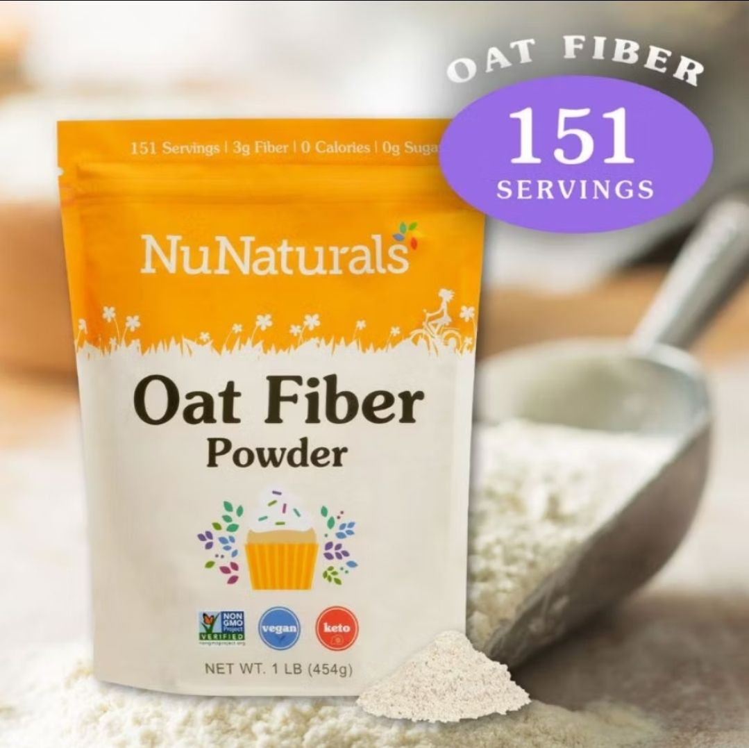 零卡燕麥纖維 零脂肪燕麥麩 NuNaturals  Oat Fiber