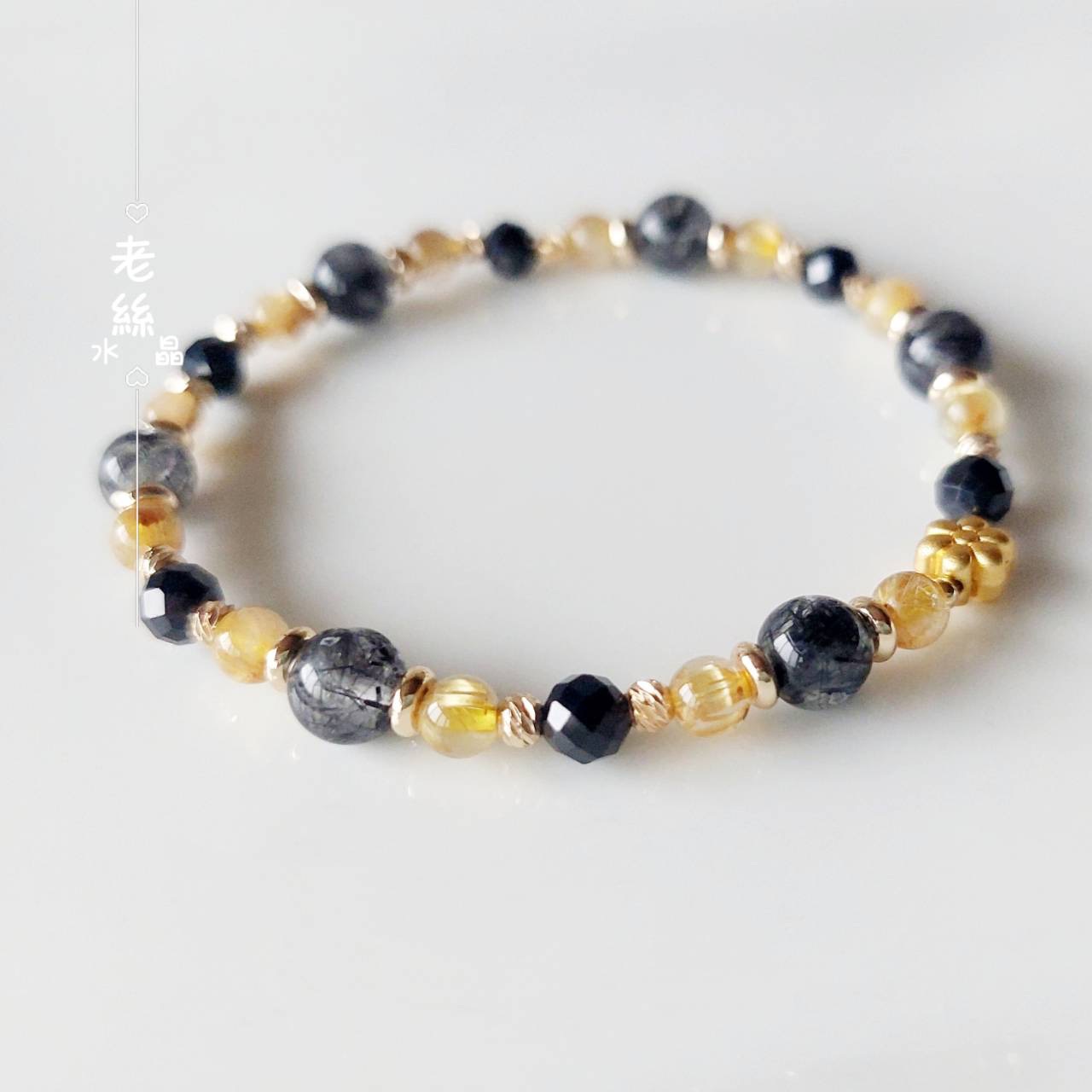 【老絲水晶】好運氣｜黑髮晶 黑碧璽 鈦金髮晶 擋煞避邪 防小人 排除負能量 招財轉運