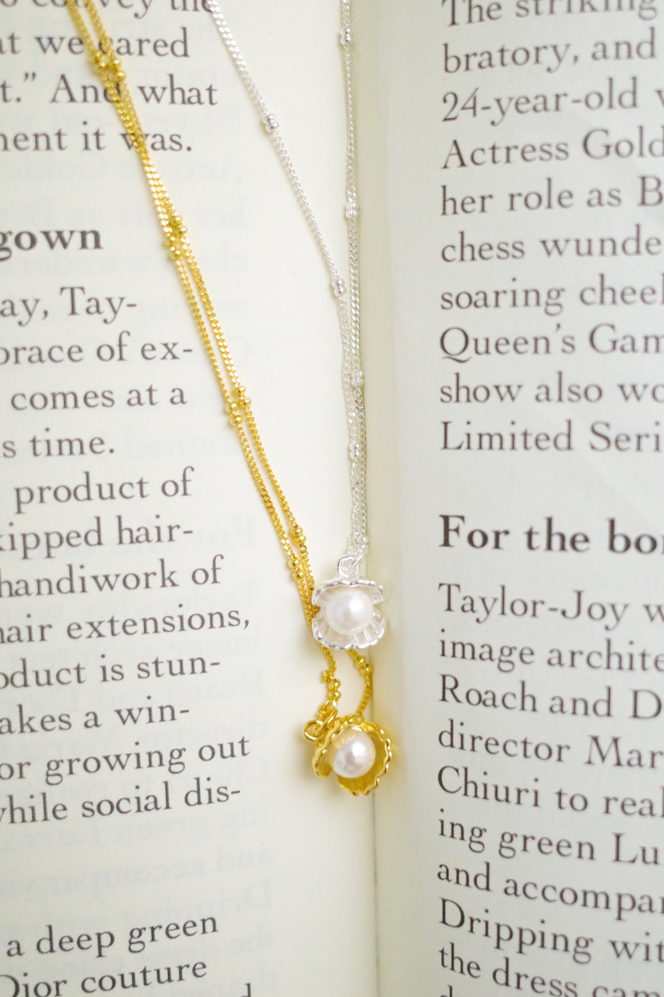 （重磅款！）貝殼珍珠項鍊 silver925