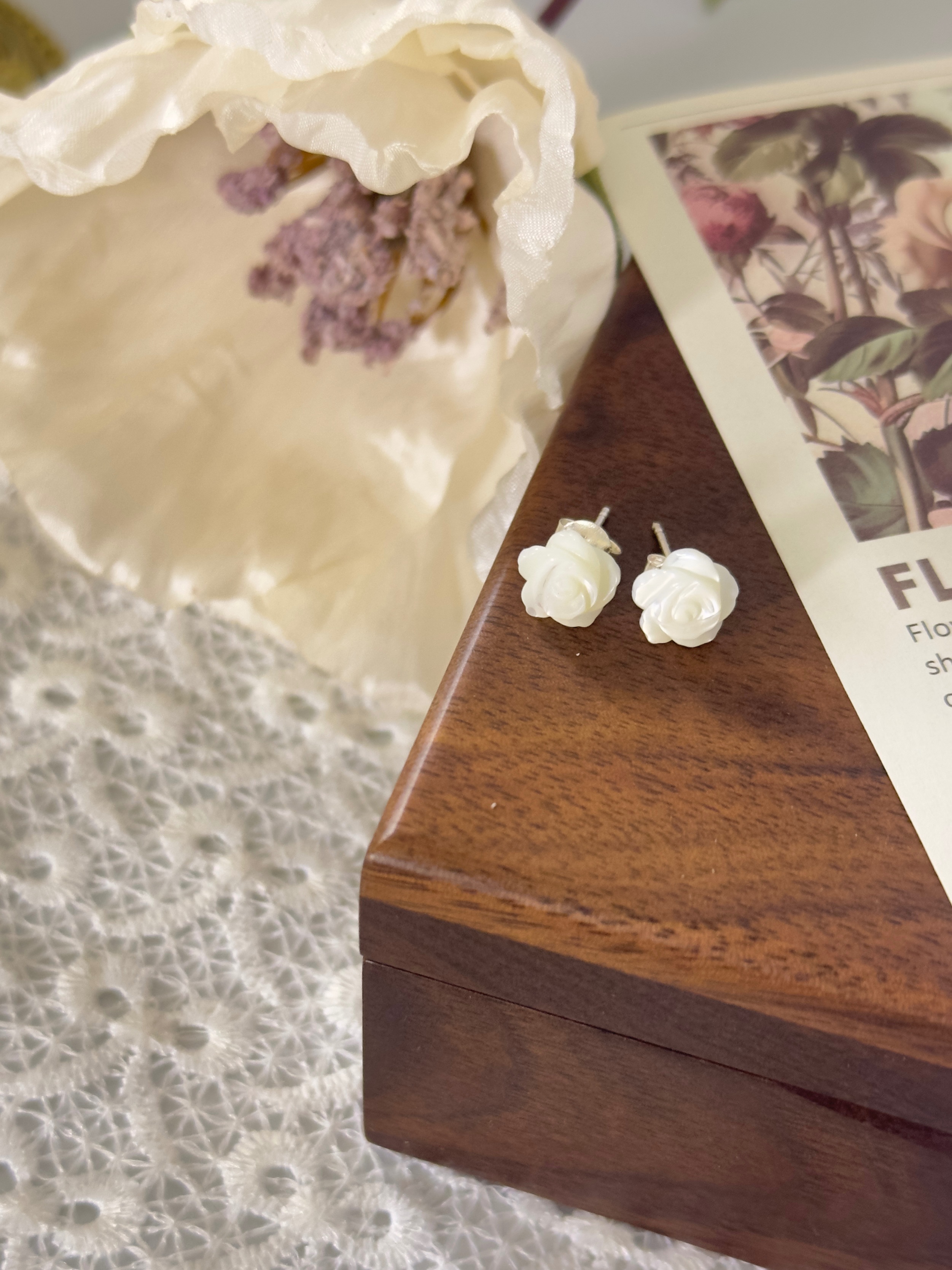 white Rose silver925