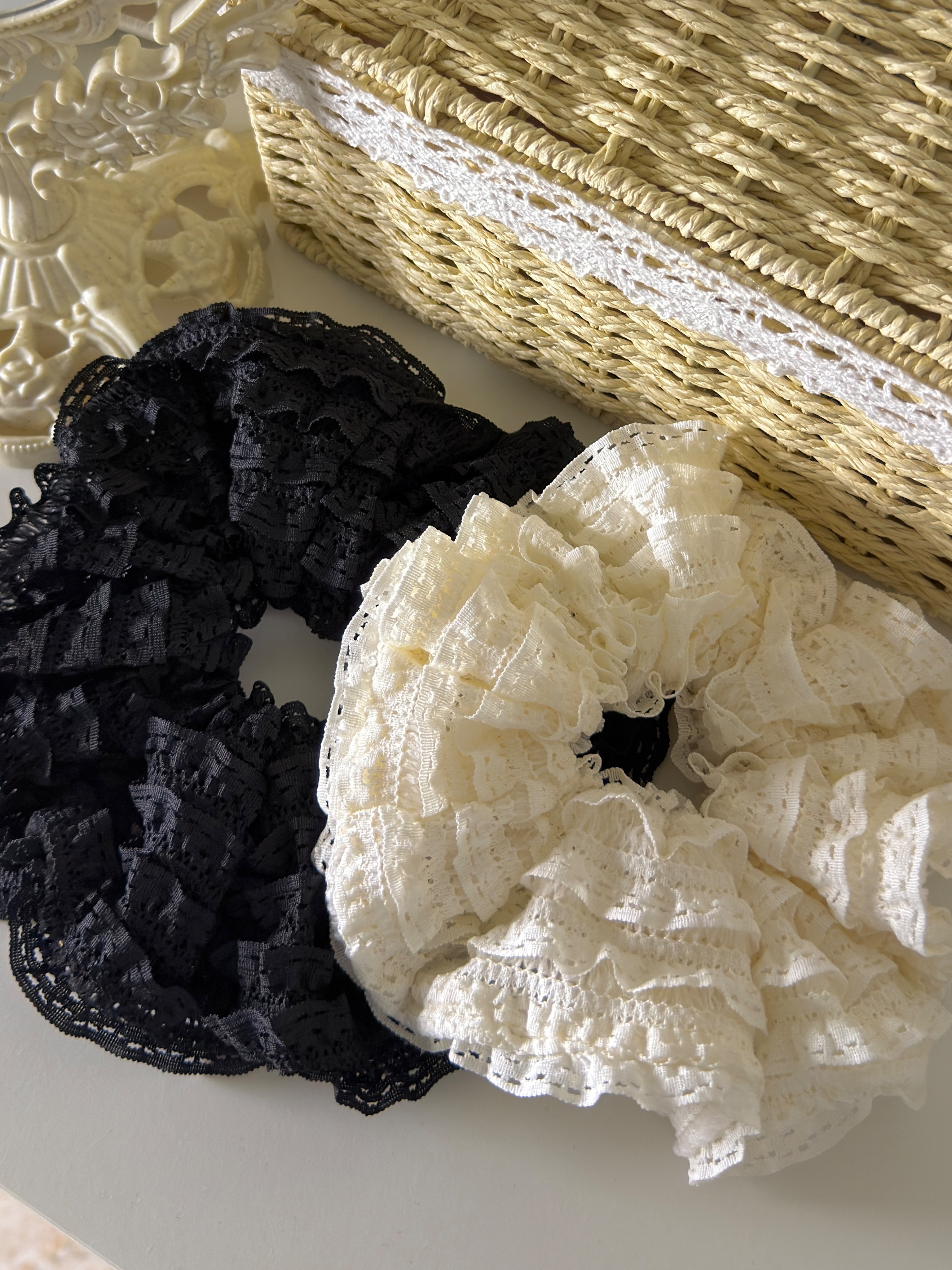 （現貨）蕾絲髮圈