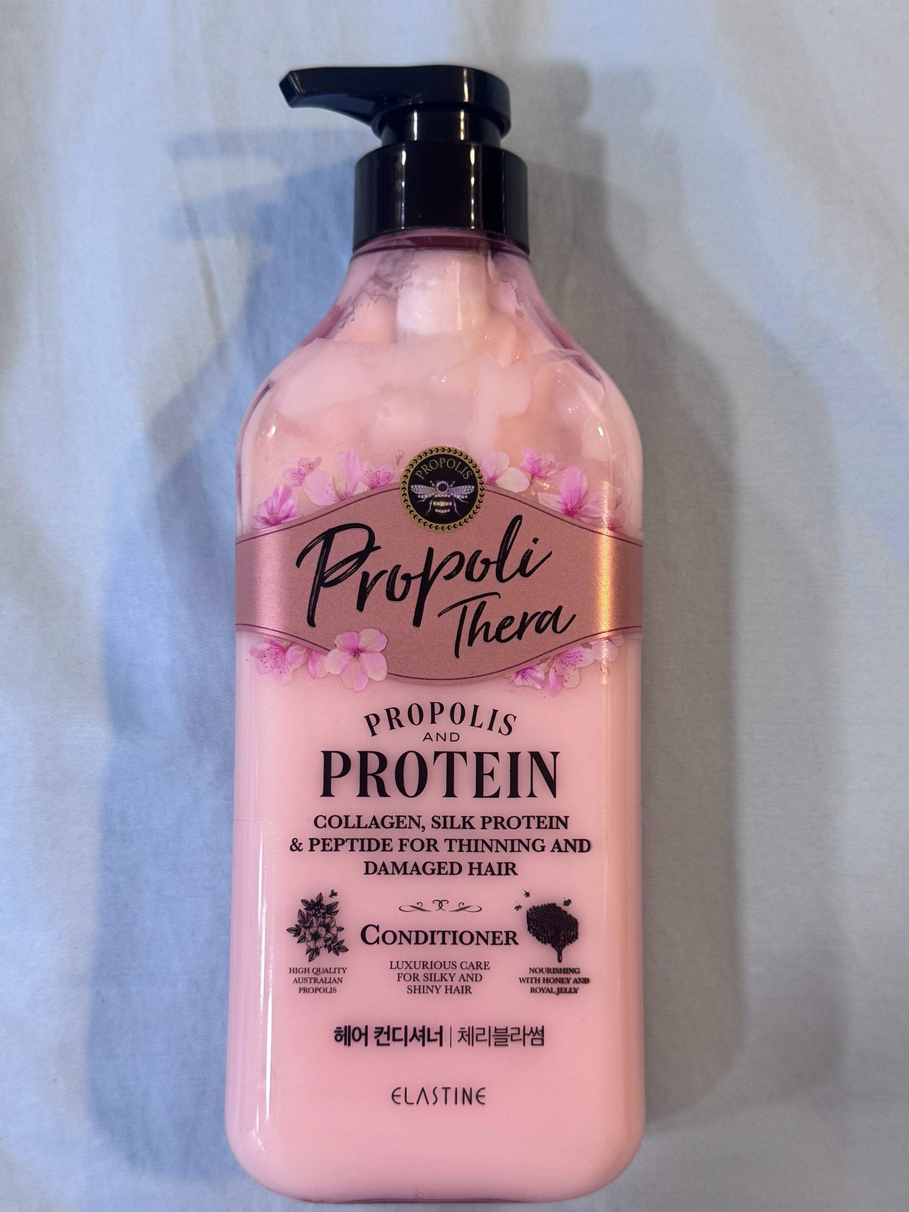 ELASTINE 伊絲婷 蜂膠蛋白修護護髮乳 500ml｜櫻花香