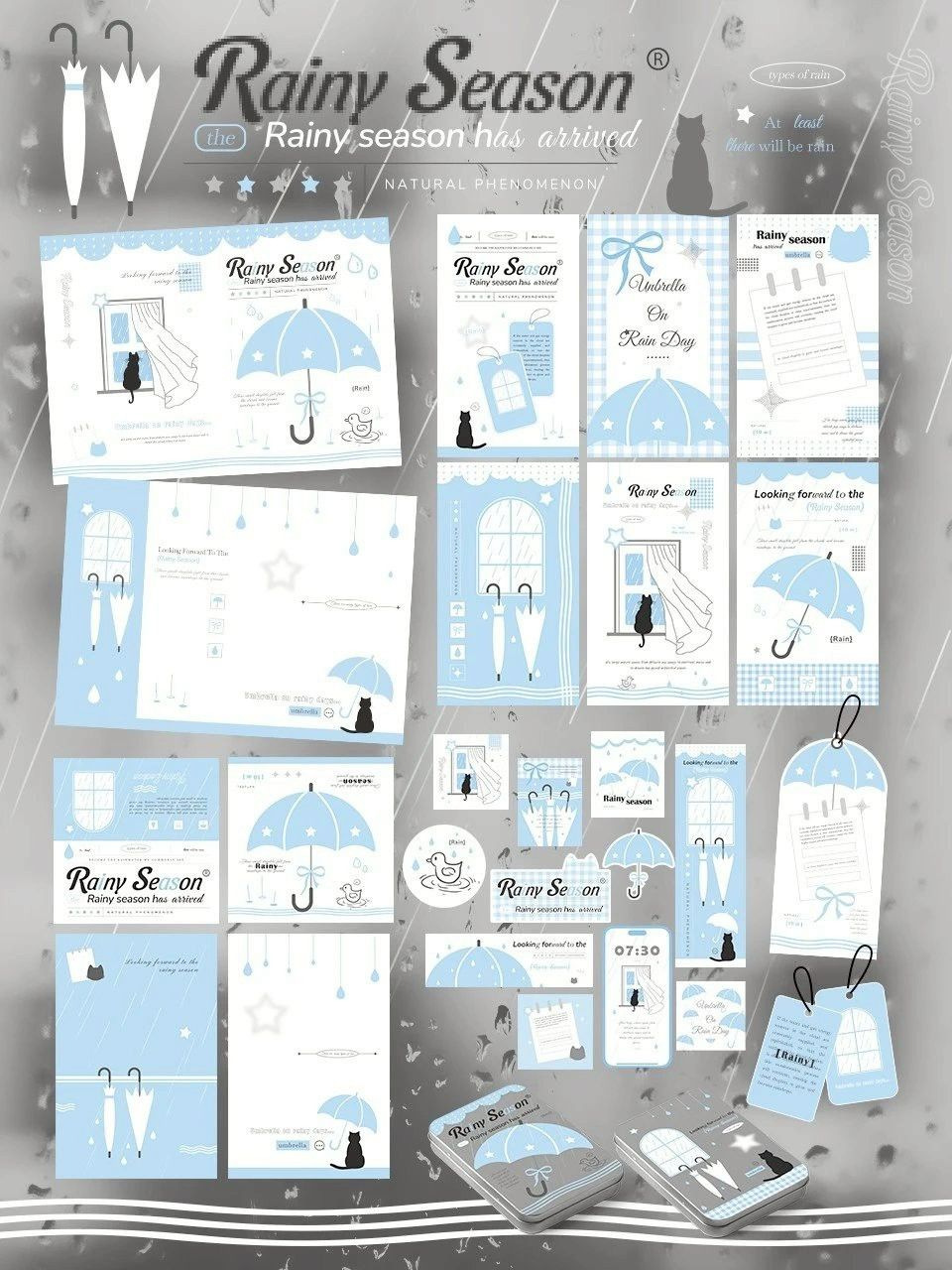 Set43 雨季喵喵 25P