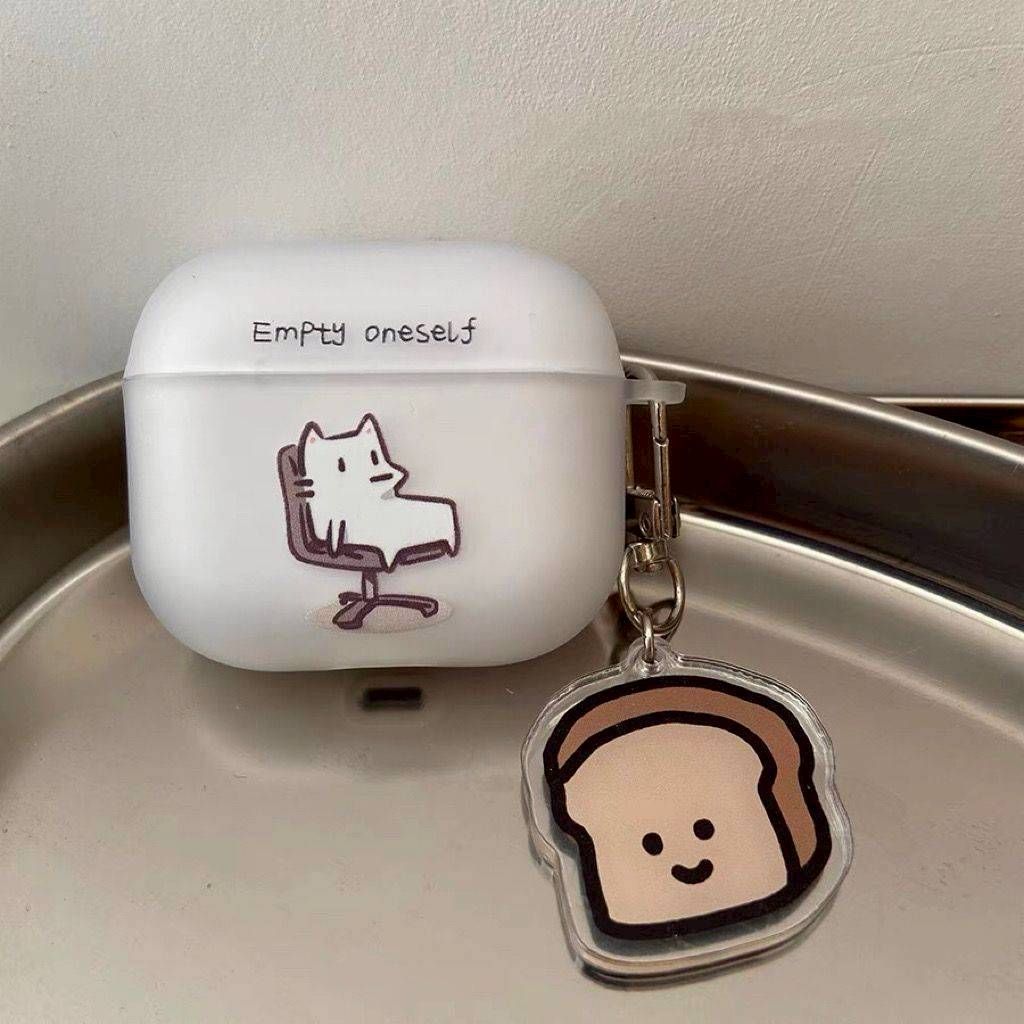 慵懶貓貓可愛耳機殼【附吊飾】