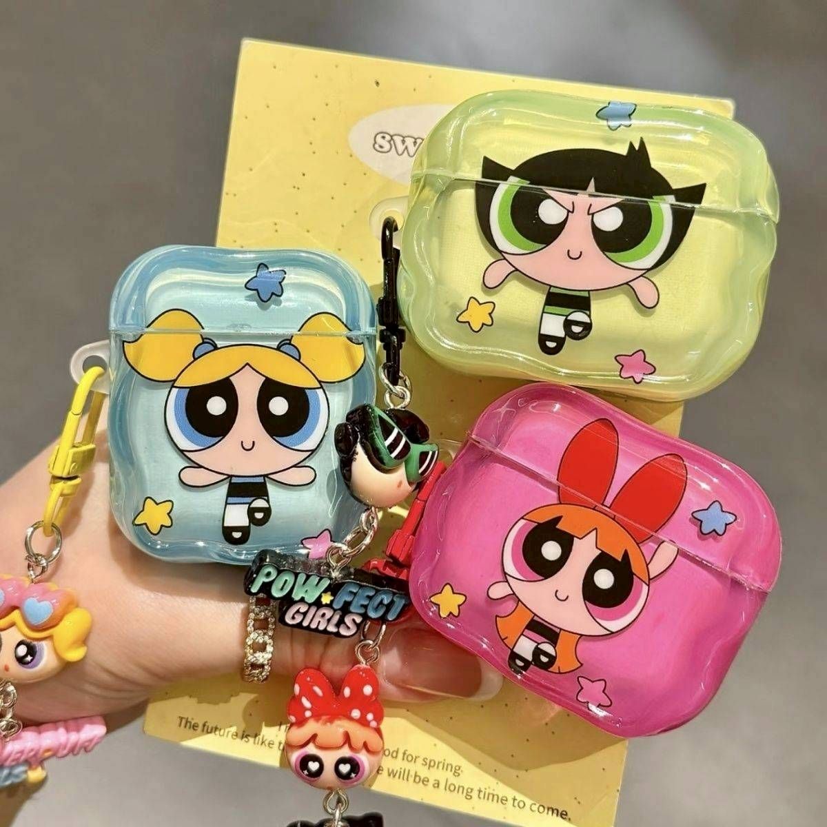飛天小女警多巴胺星星耳機殼【附吊飾】