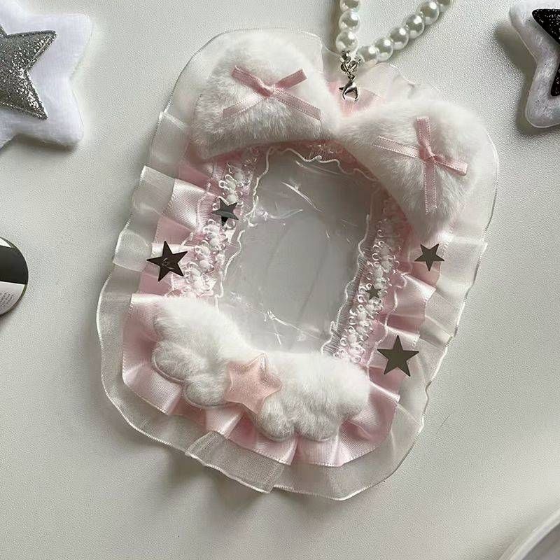 預購-手工蕾絲貓耳滿天星咕卡套