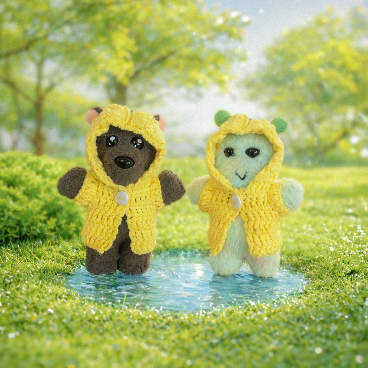 黃色雨衣（可開耳朵、吊飾洞）