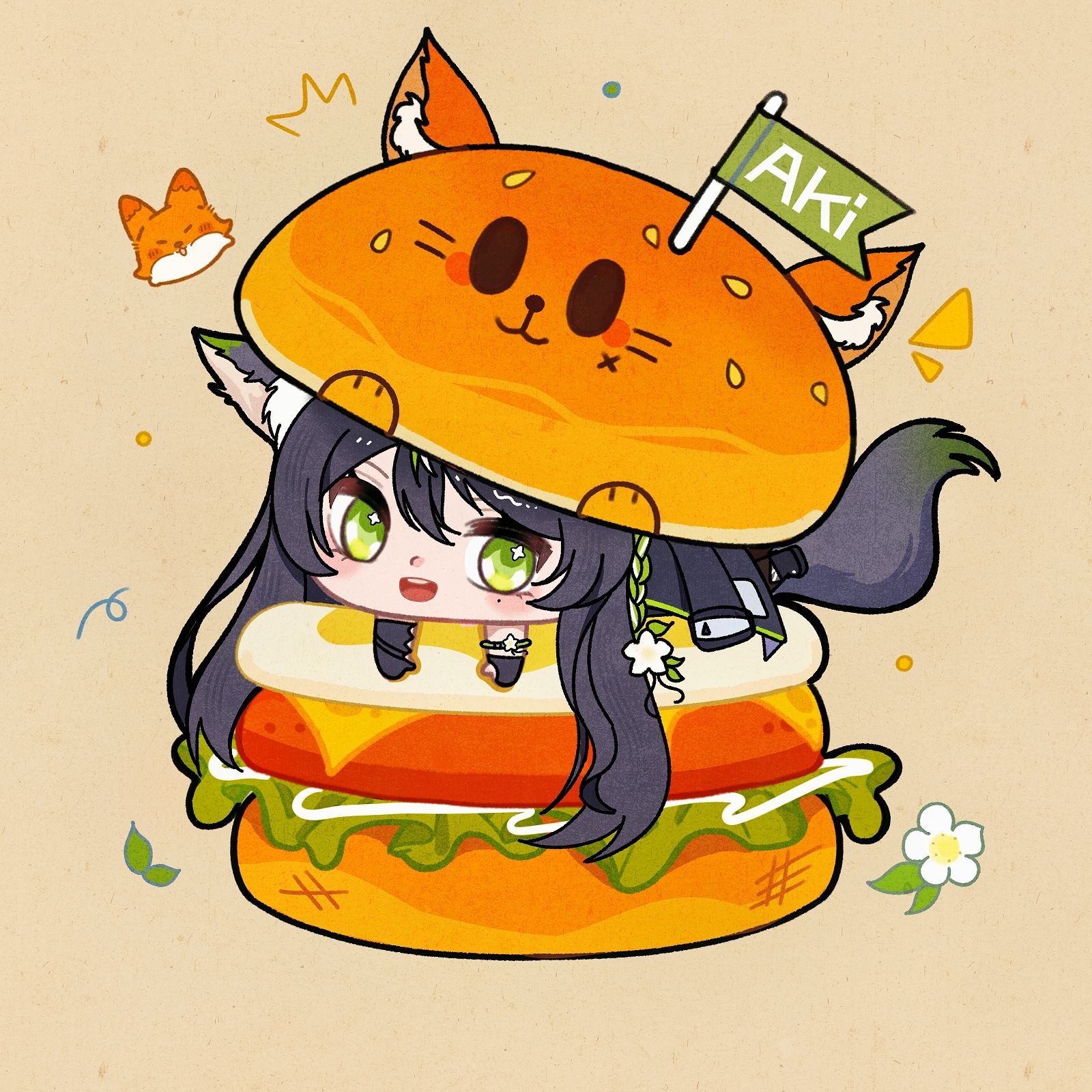 漢堡亞希帆布袋