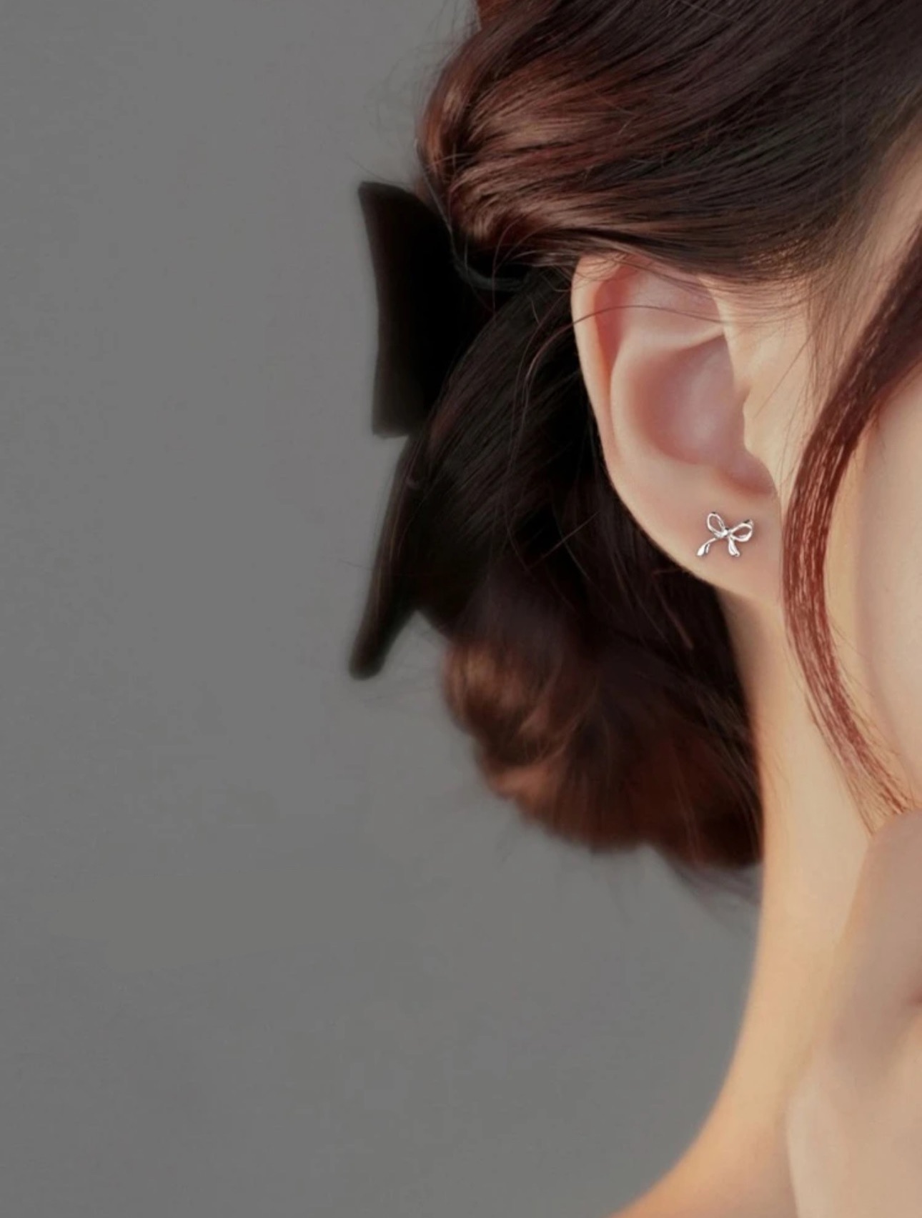 預購✨純銀簡約蝴蝶結耳釘