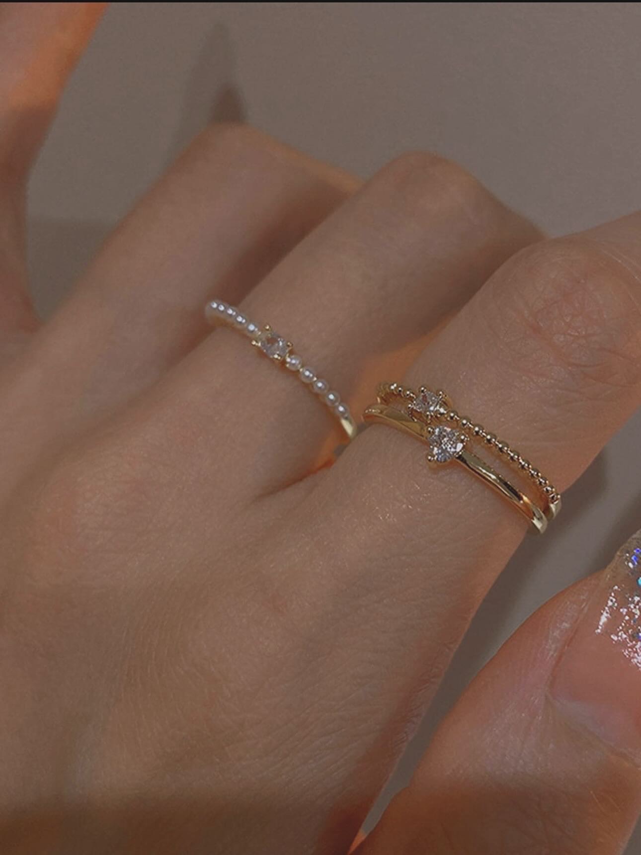 預購✨紙醉金迷的舊記憶戒指套組（三入）